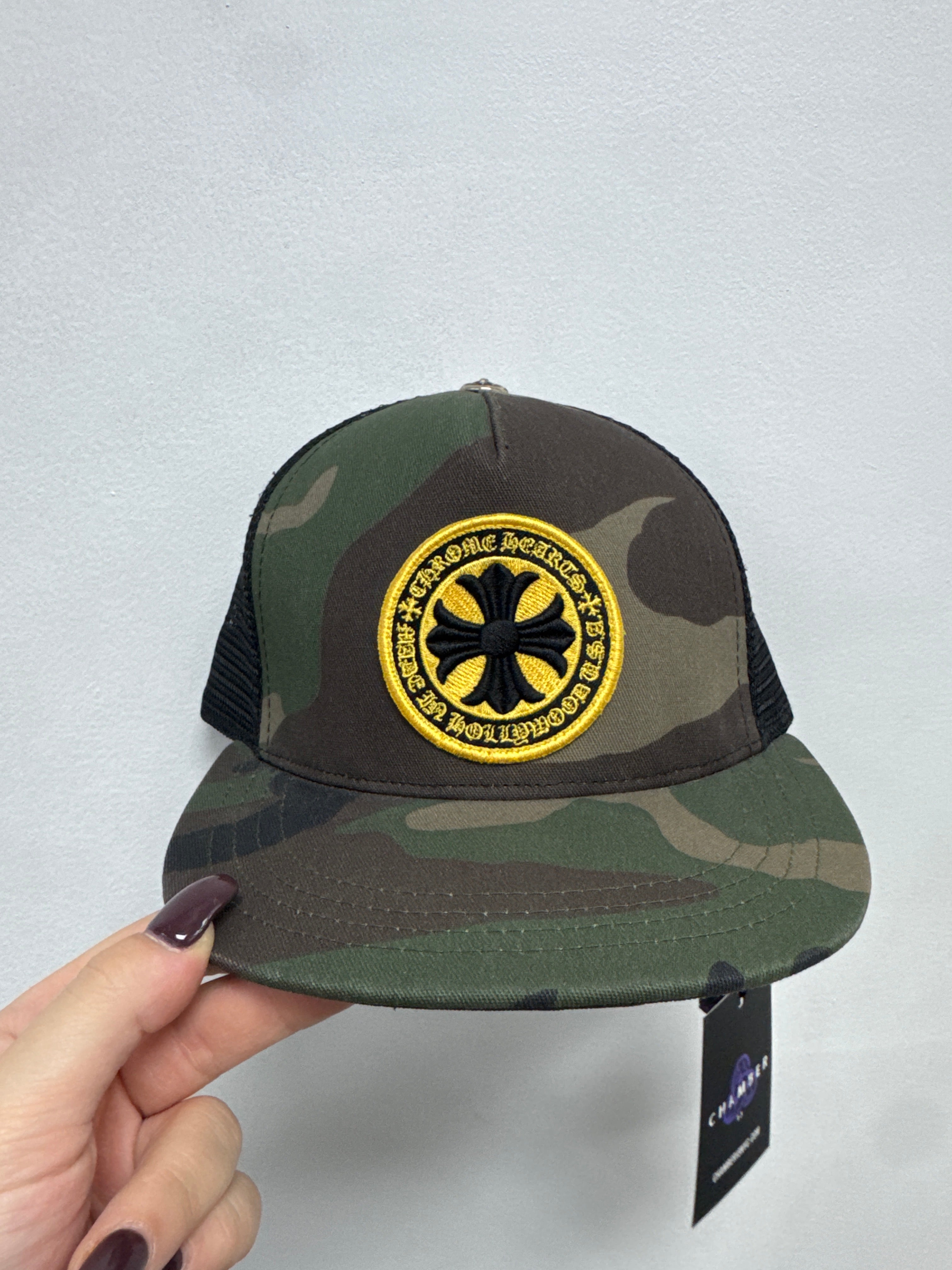 Chrome Hearts Camo Yellow Plus Cap