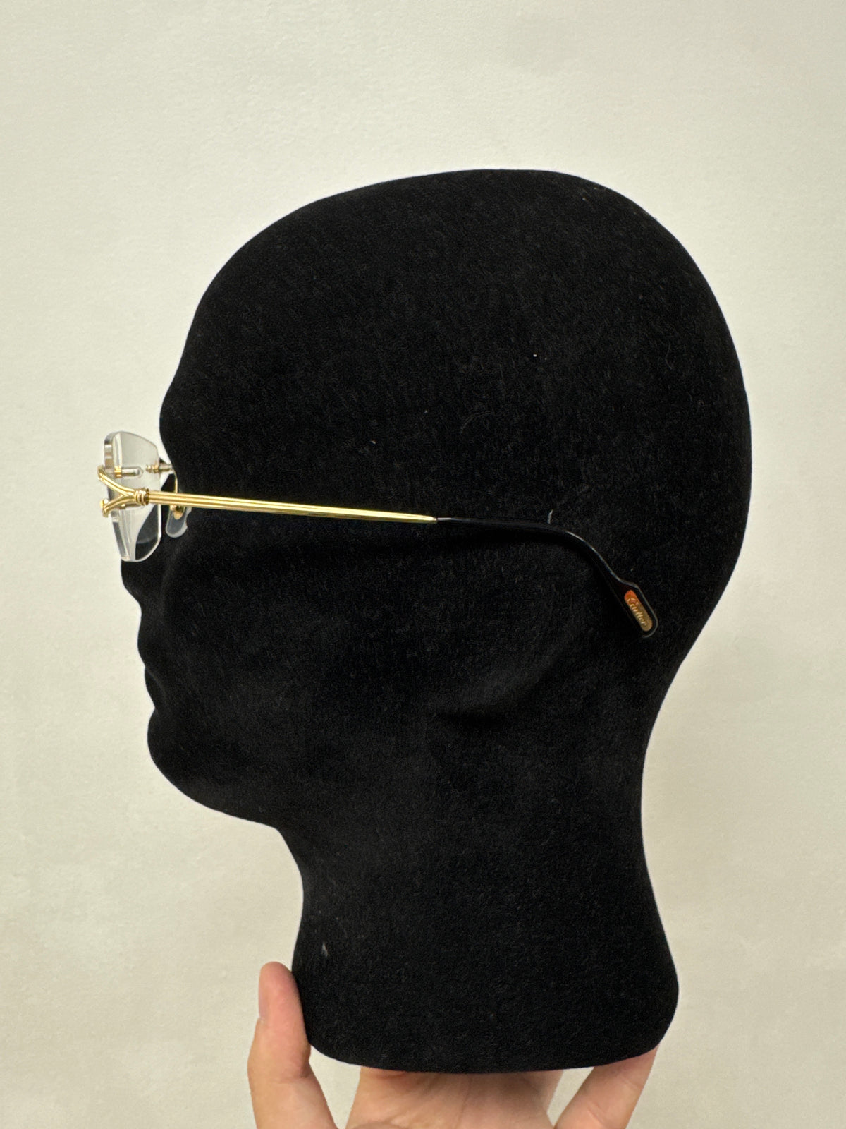 Cartier Black Clear Lens C-Decor Glasses