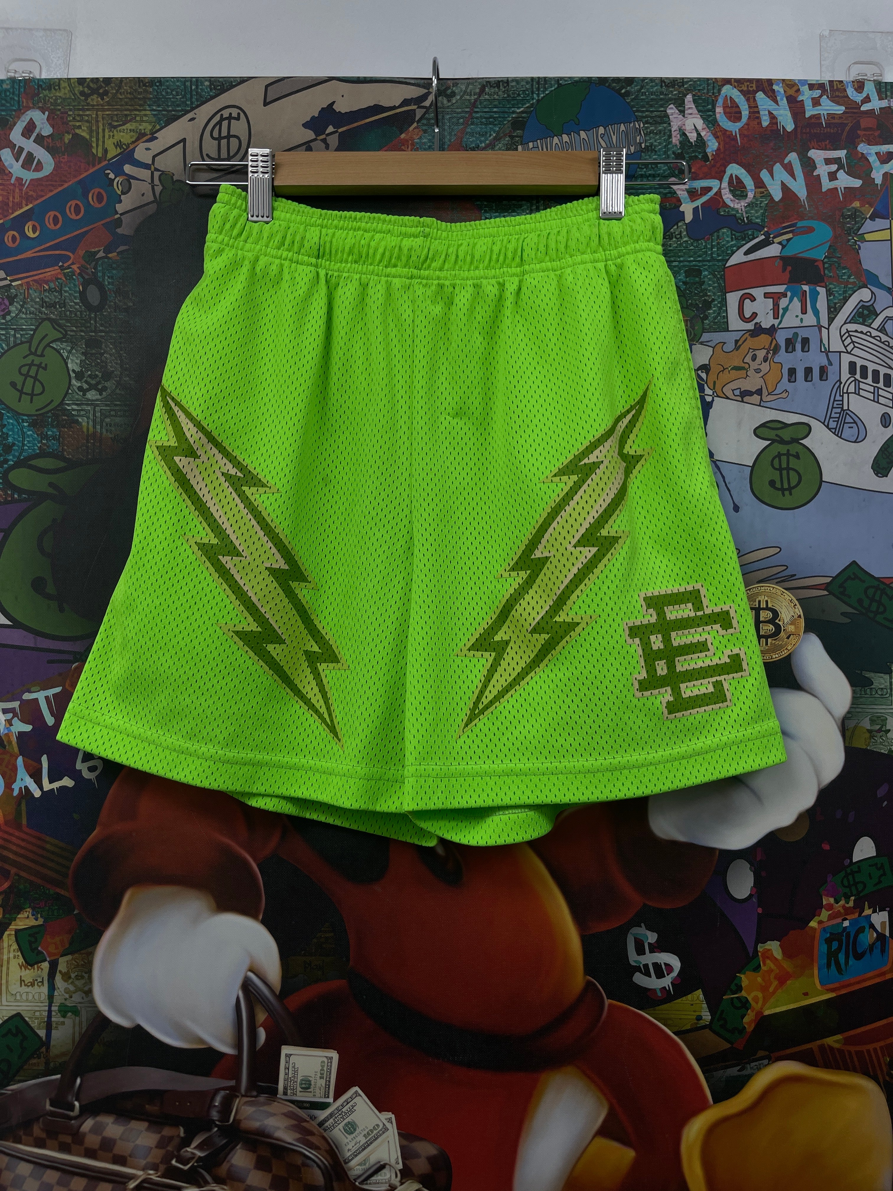 Eric Emanuel Neon Bolt Shorts