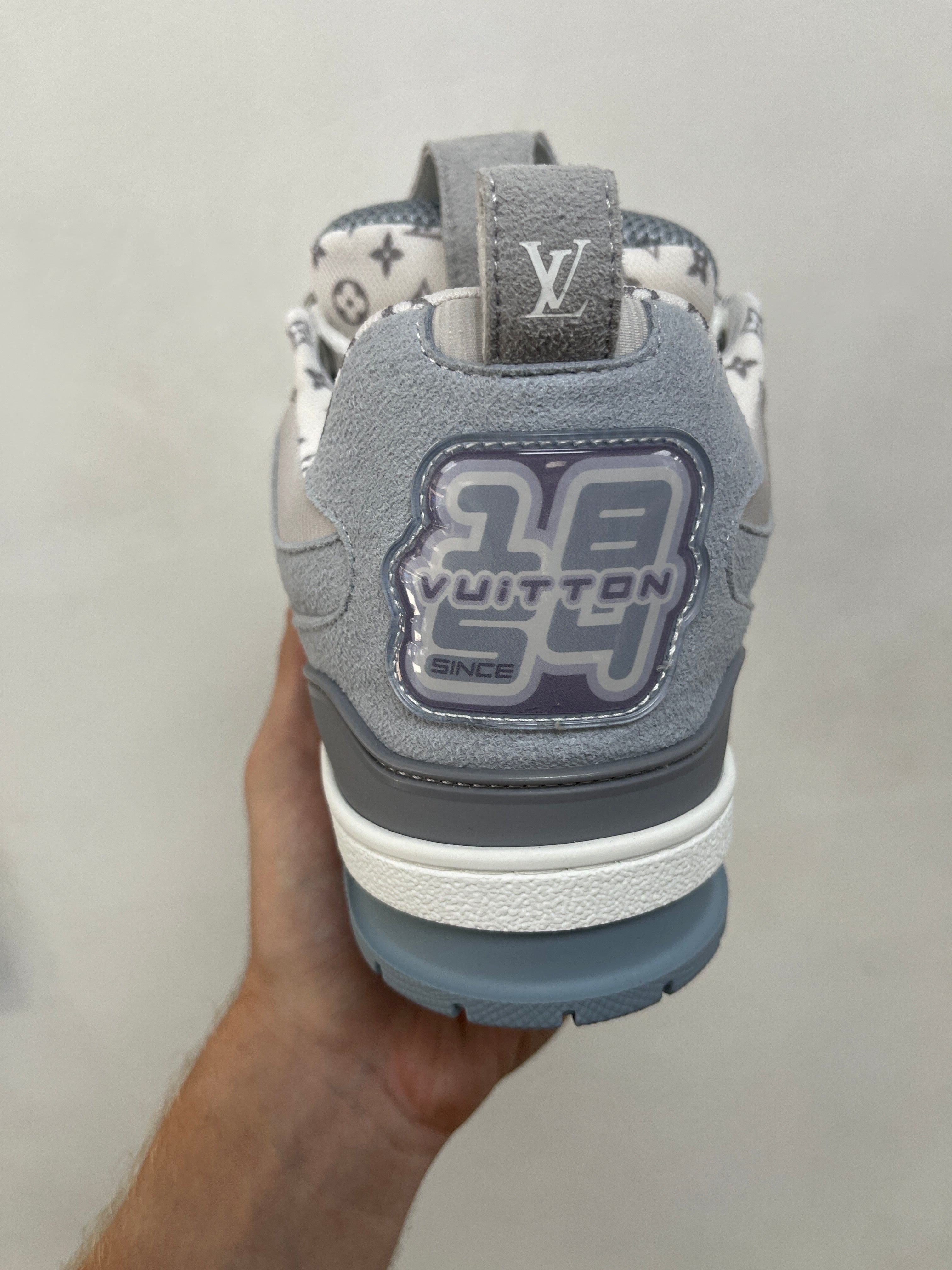 Louis Vuitton Grey Blue Skate Sneakers