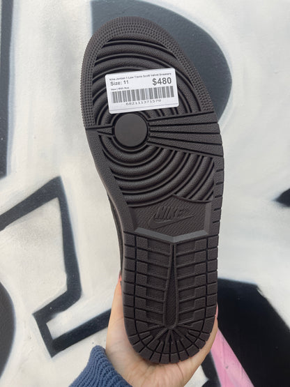 Nike Jordan 1 Low Travis Scott Velvet Sneakers