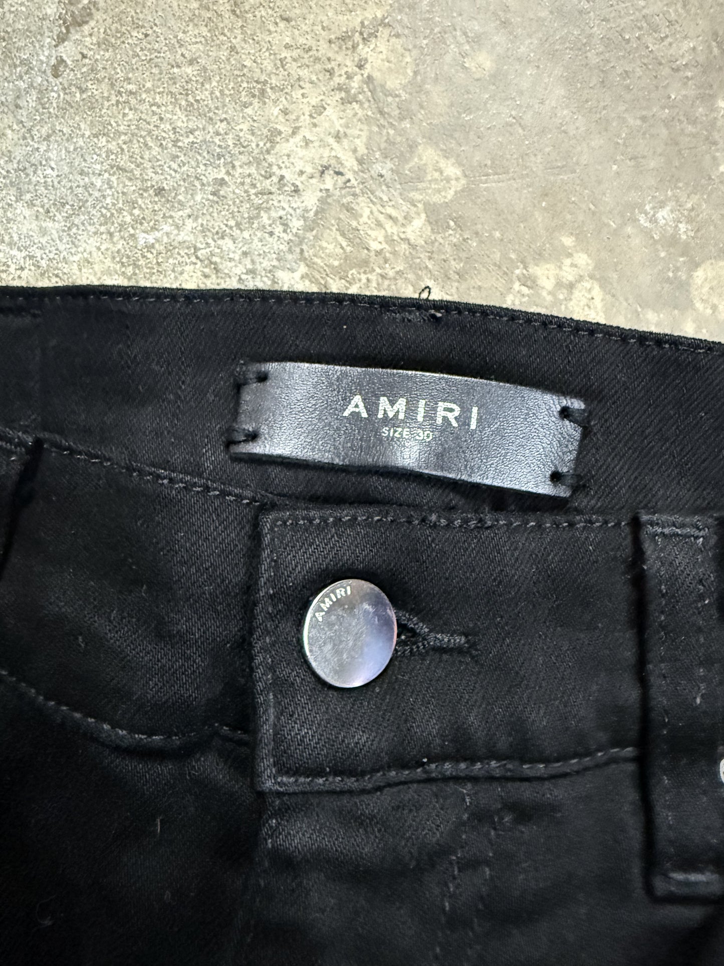 Amiri Jeans Black White Stripe Used 30