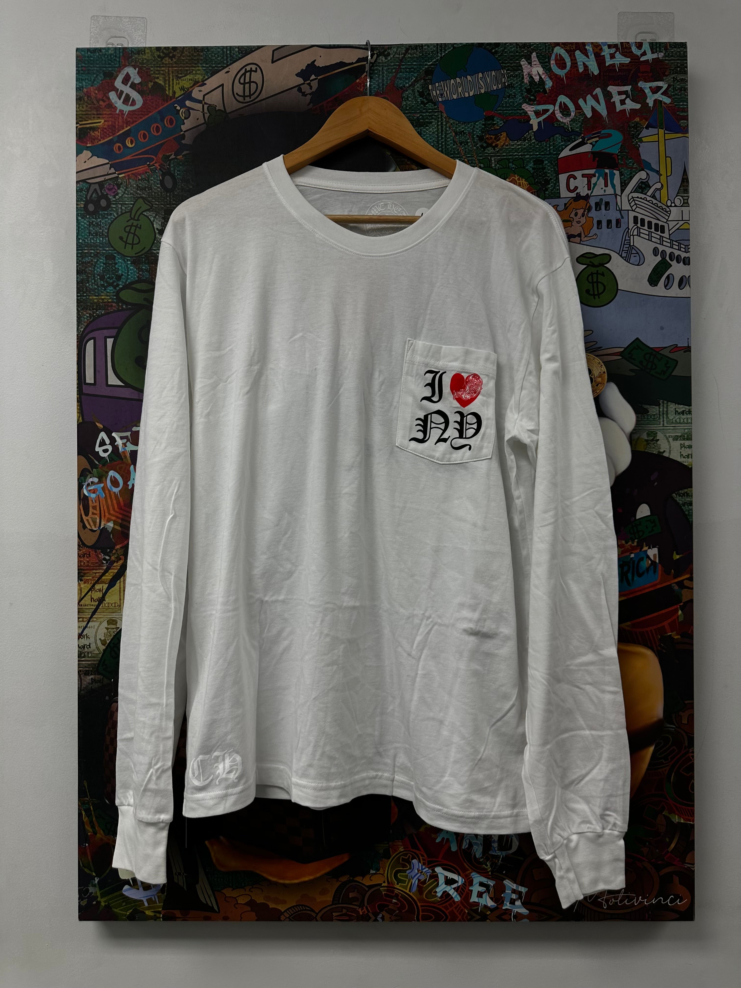 Chrome Hearts I Love NY LS New Large With Tags