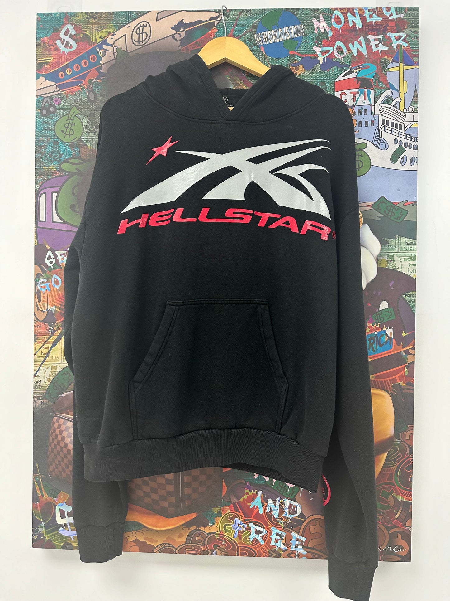 Hellstar Sport Hoodie Black Red