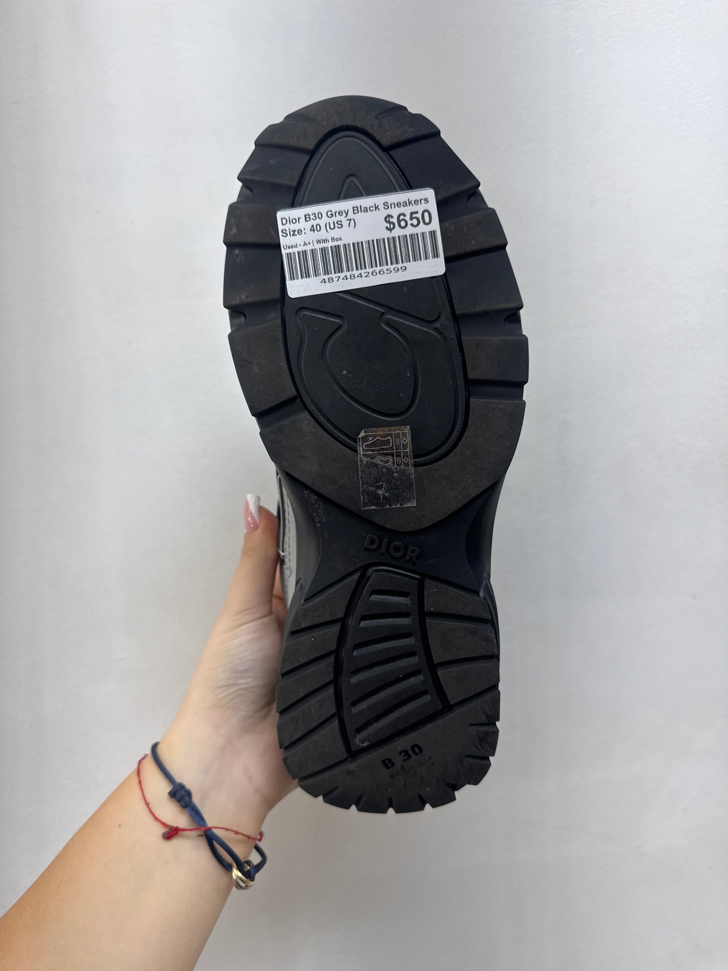 Dior B30 Grey Black Sneakers