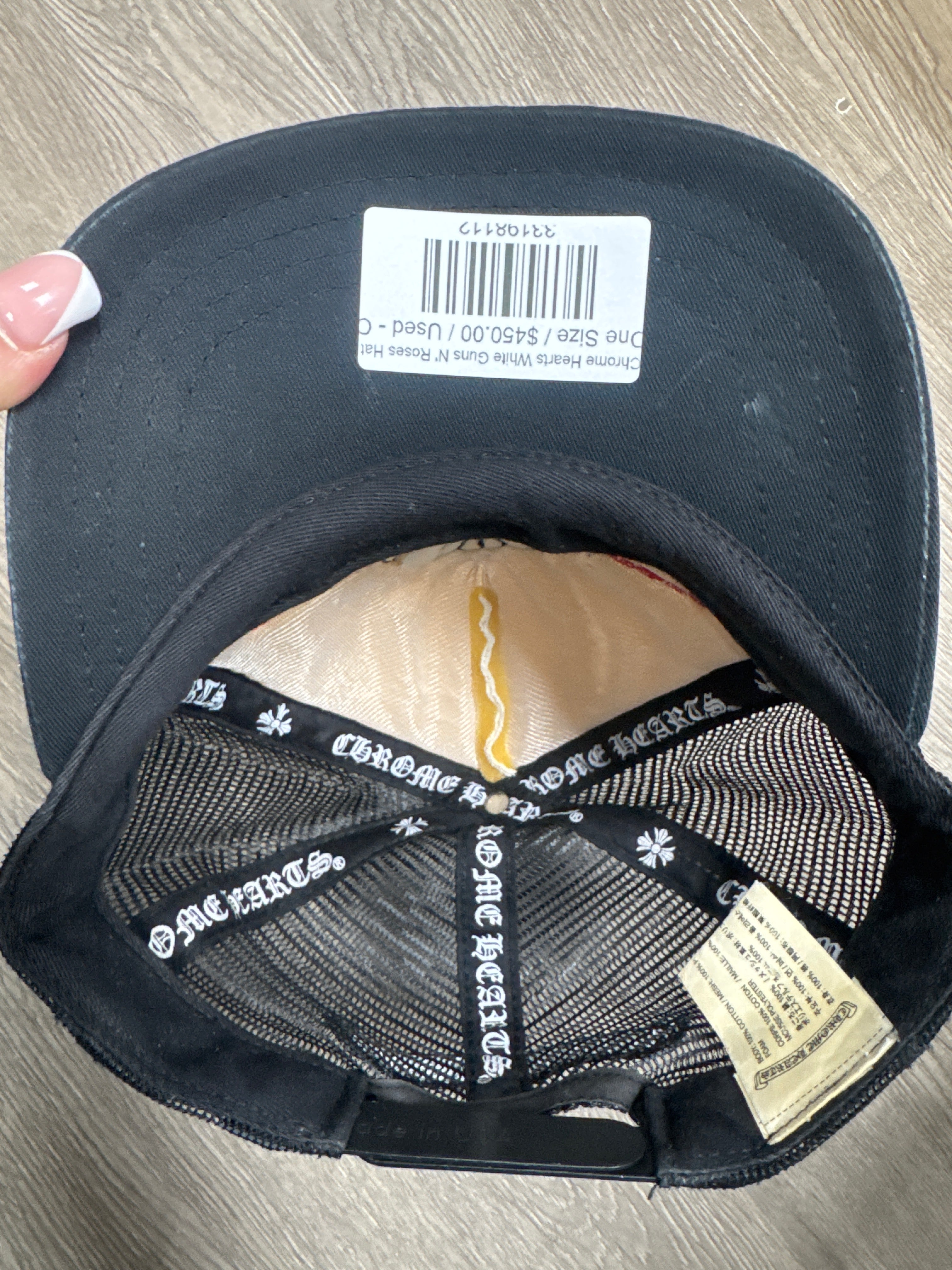 Chrome Hearts White Guns N' Roses Hat