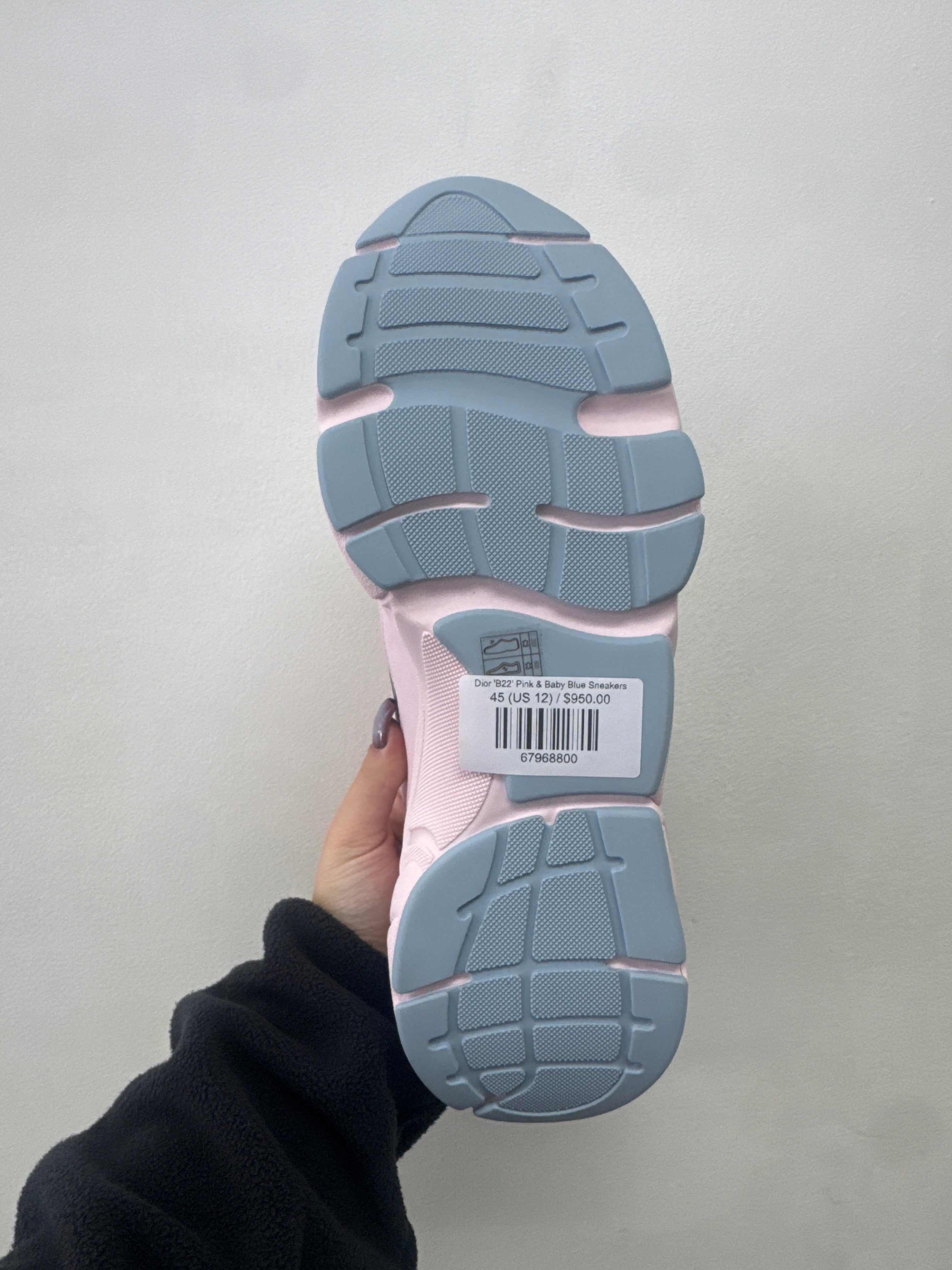 Dior 'B22' Pink & Baby Blue Sneakers