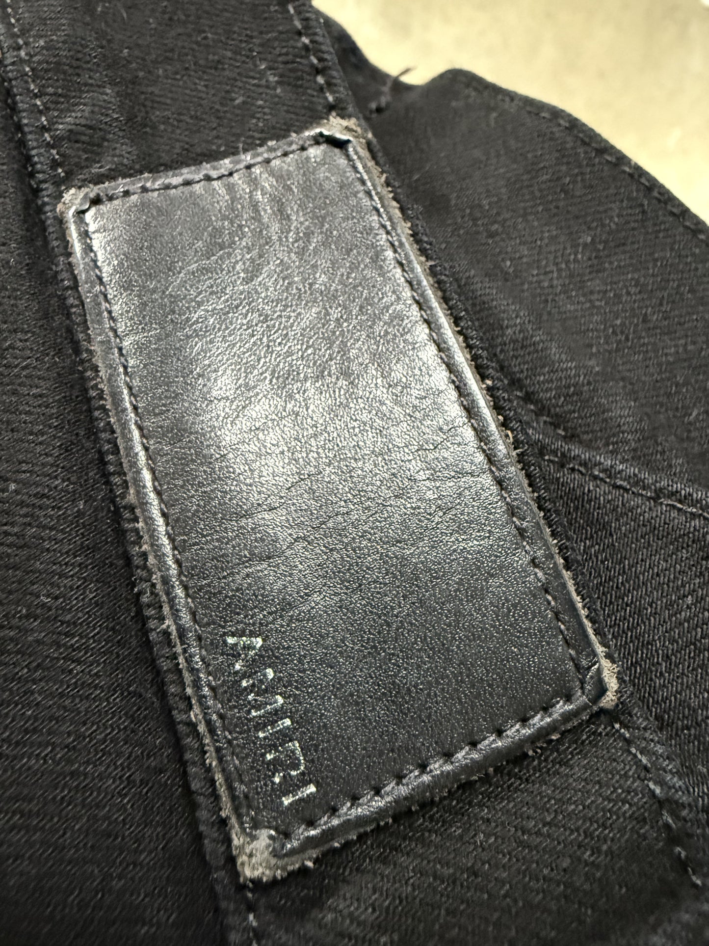 Amiri Plain Thrasher Black Distressed Used 36