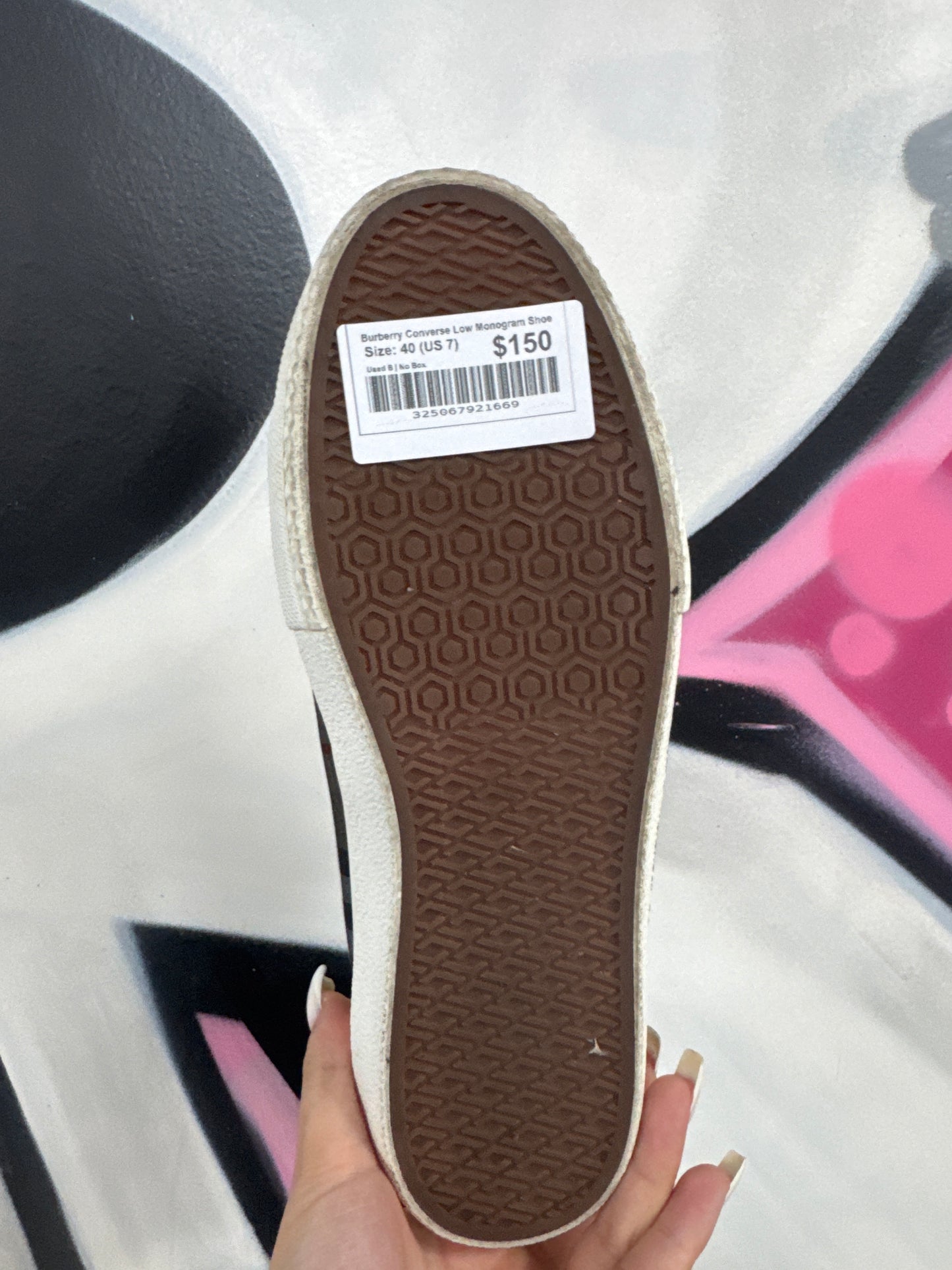 Burberry Converse Low Monogram Shoe