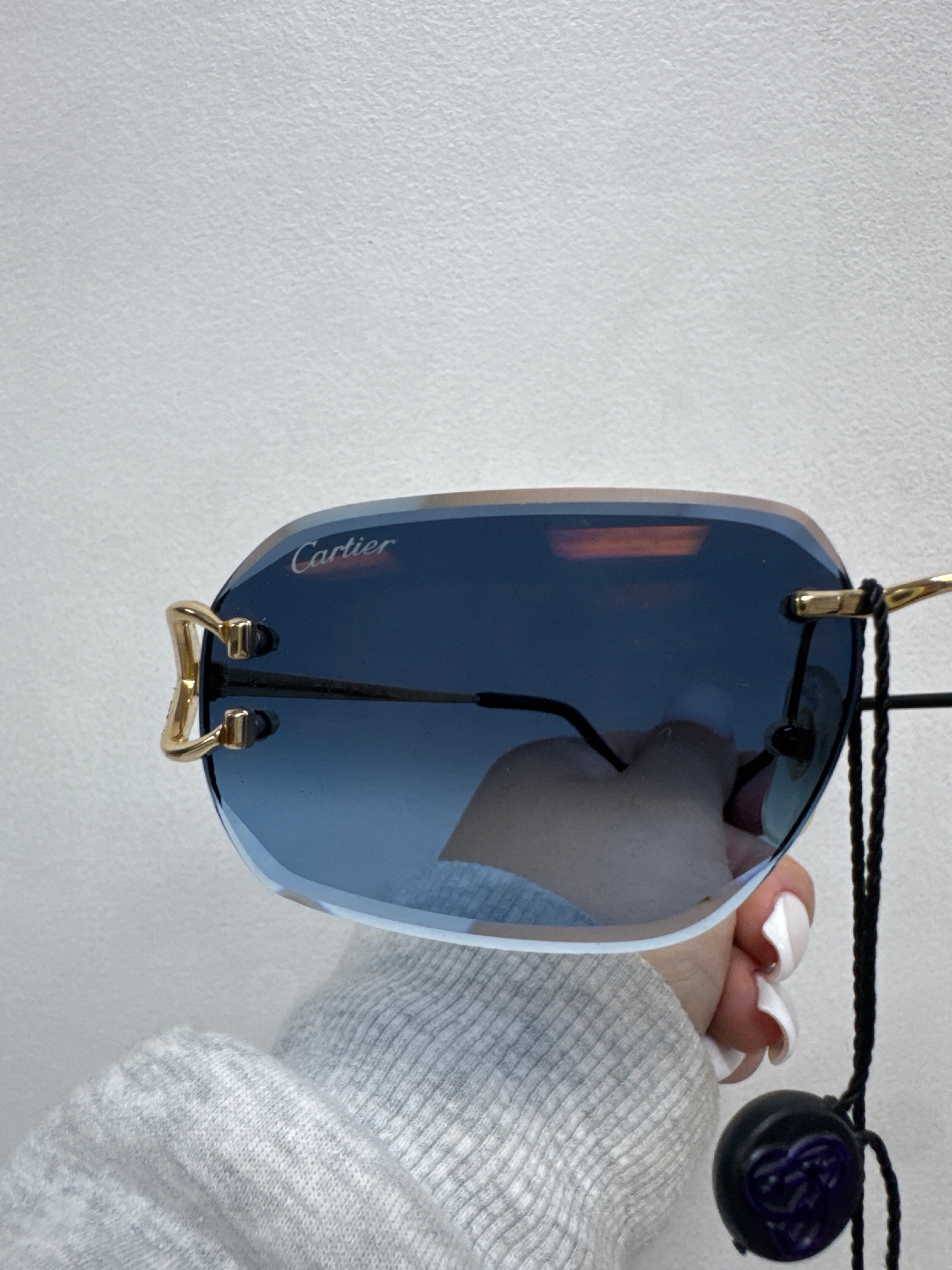 Cartier C-Decor Rimless Sunglasses