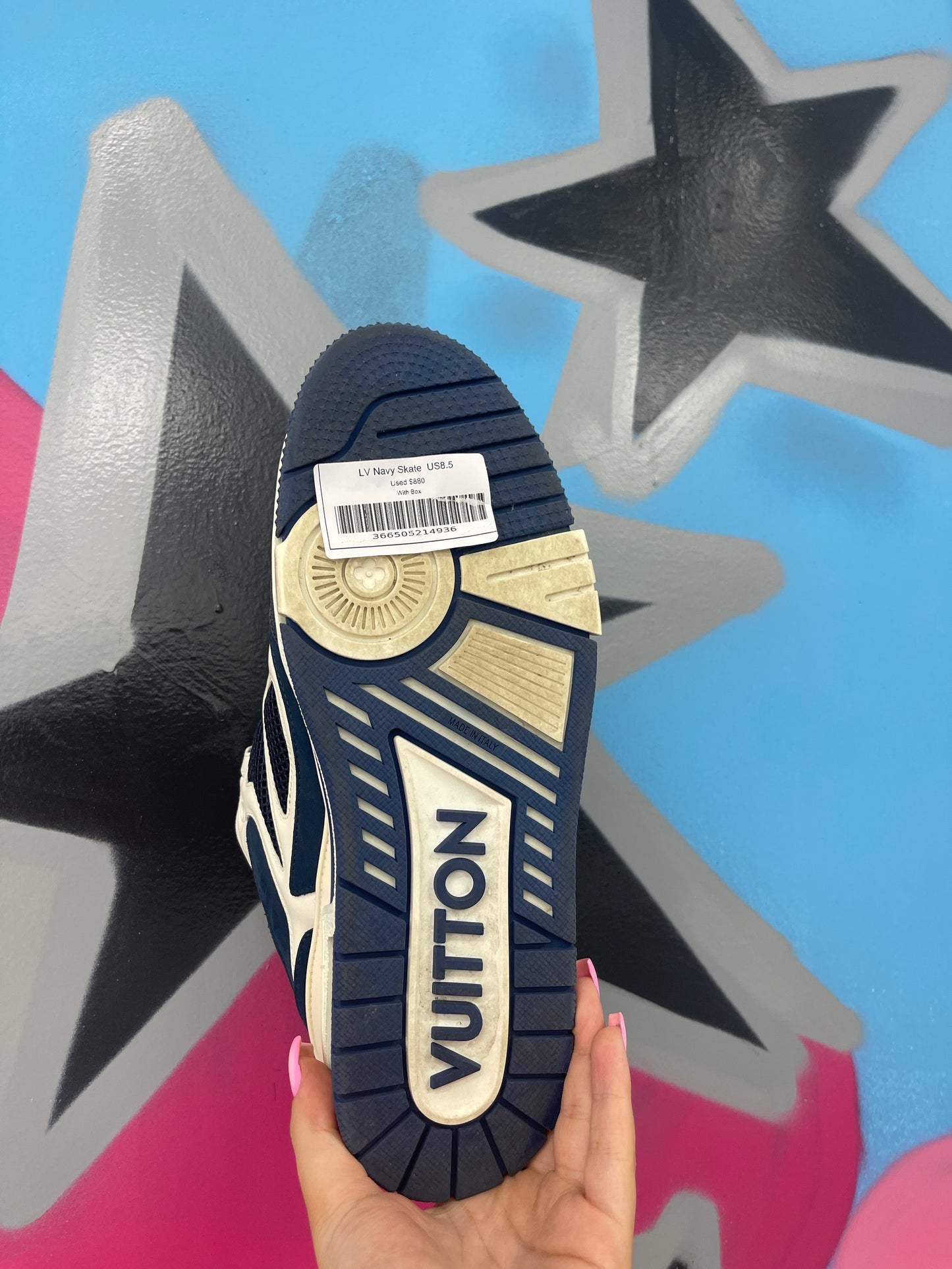 LV Navy Skate  Used US8.5 With Box