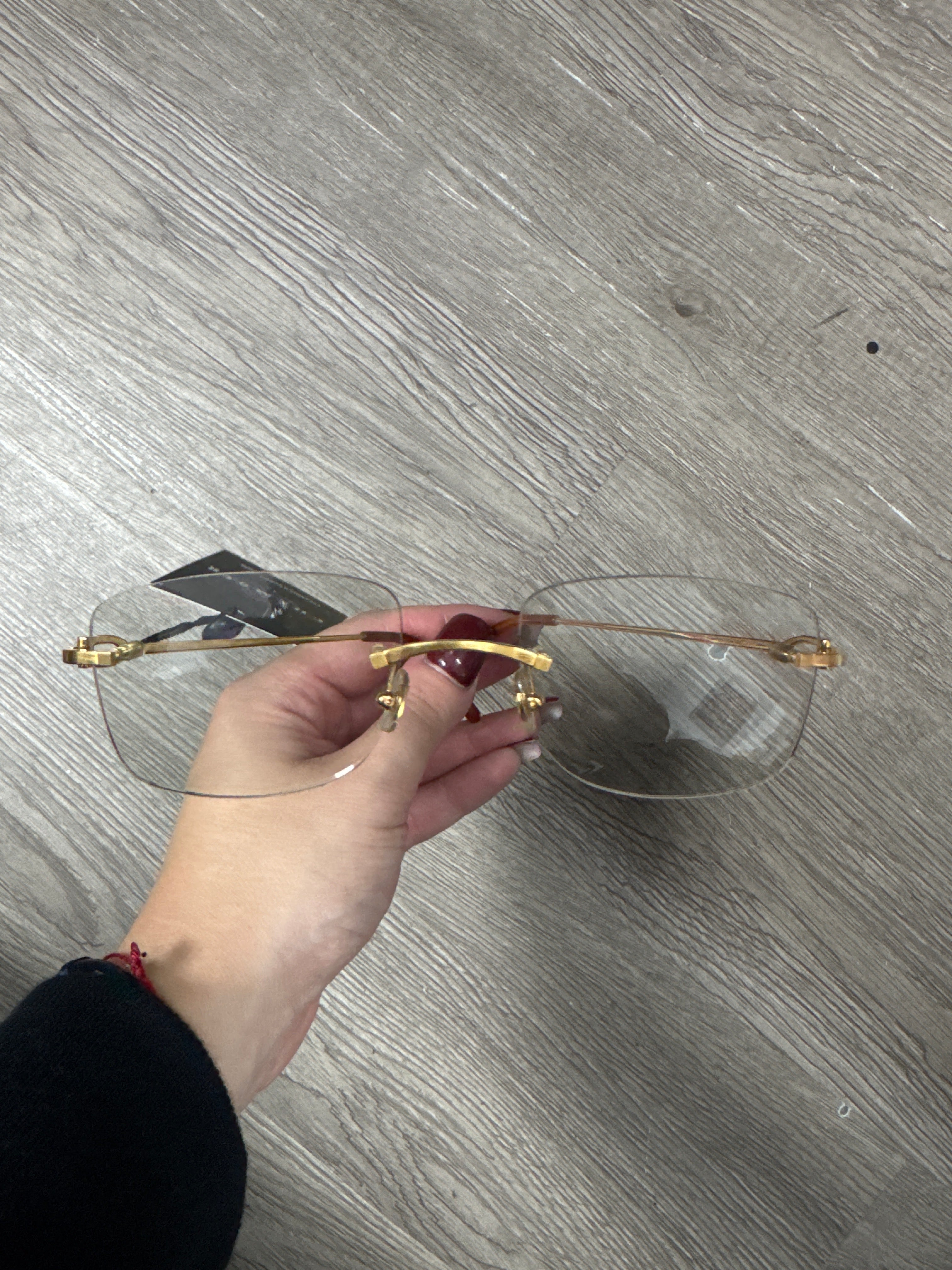 Cartier Big C Gold Clear Lense Glasses