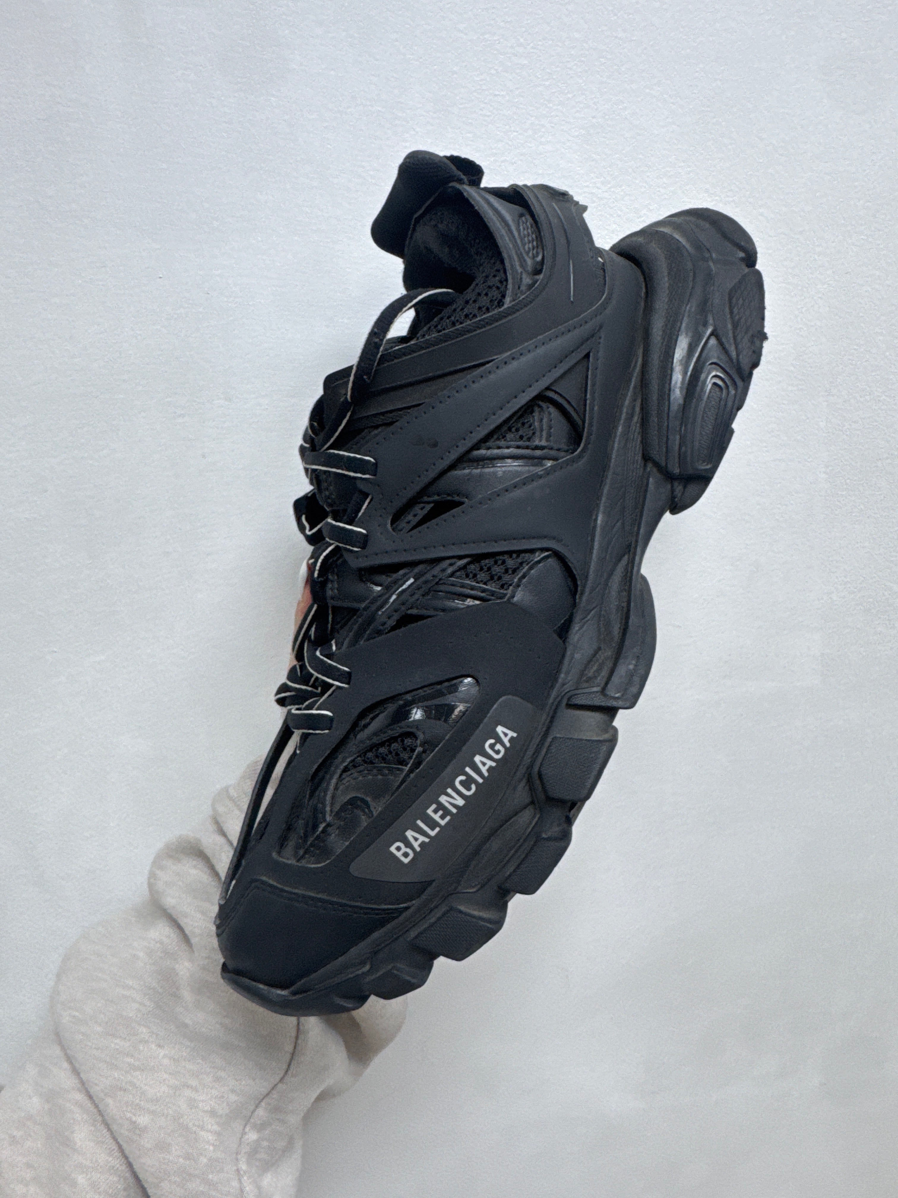 Balenciaga Black Track Runner Sneakers