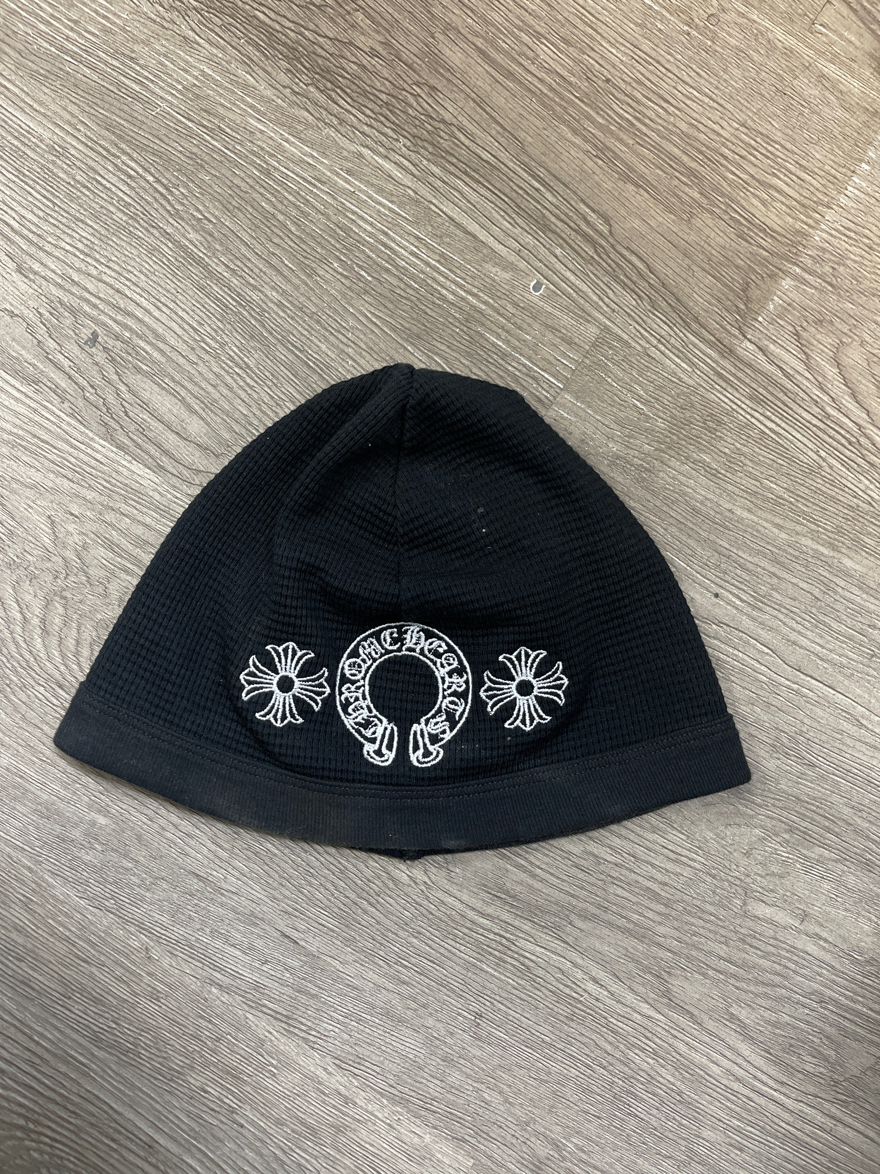Chrome Hearts Black Horseshoe Cap