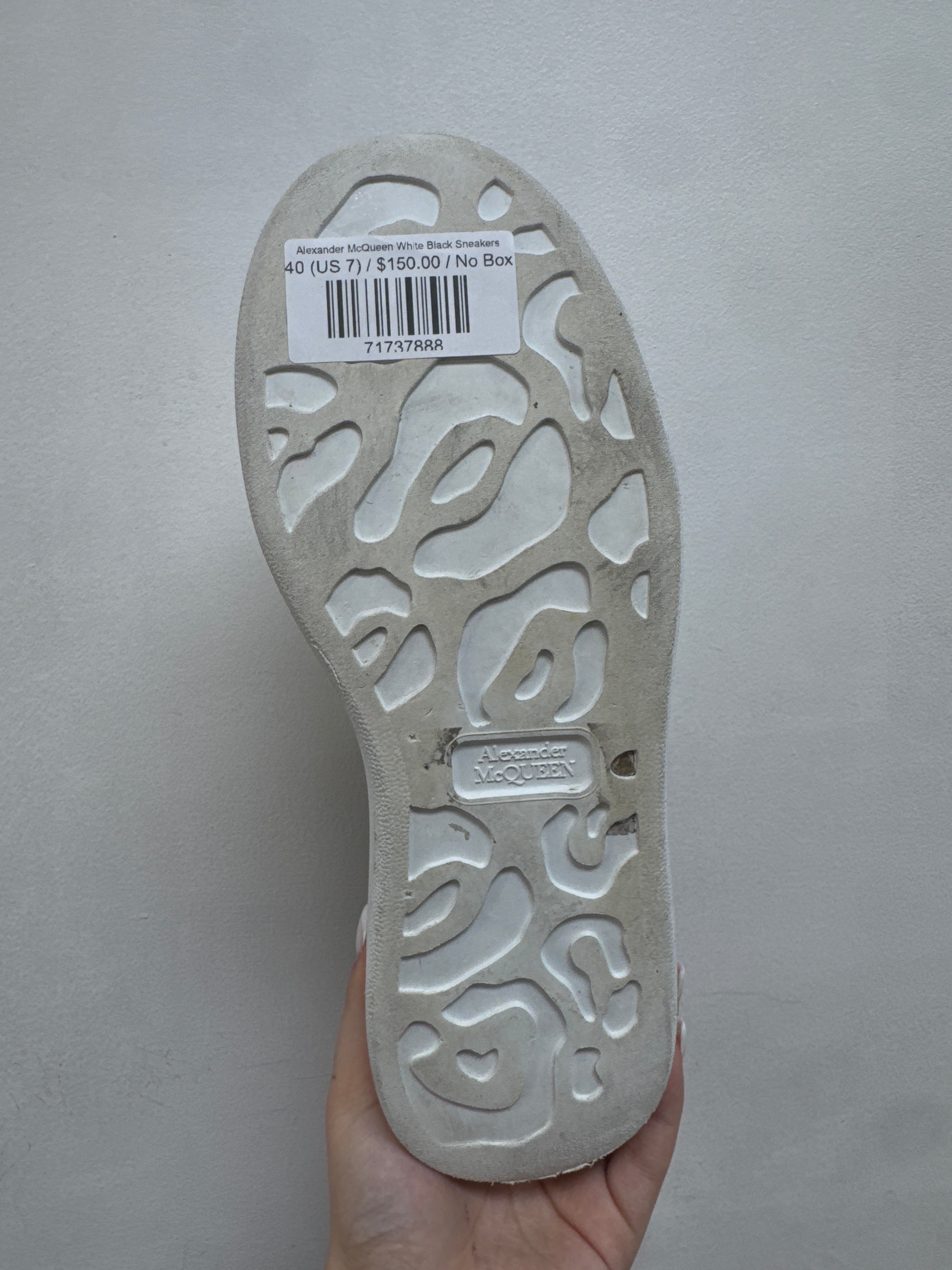 Alexander McQueen White Black Sneakers
