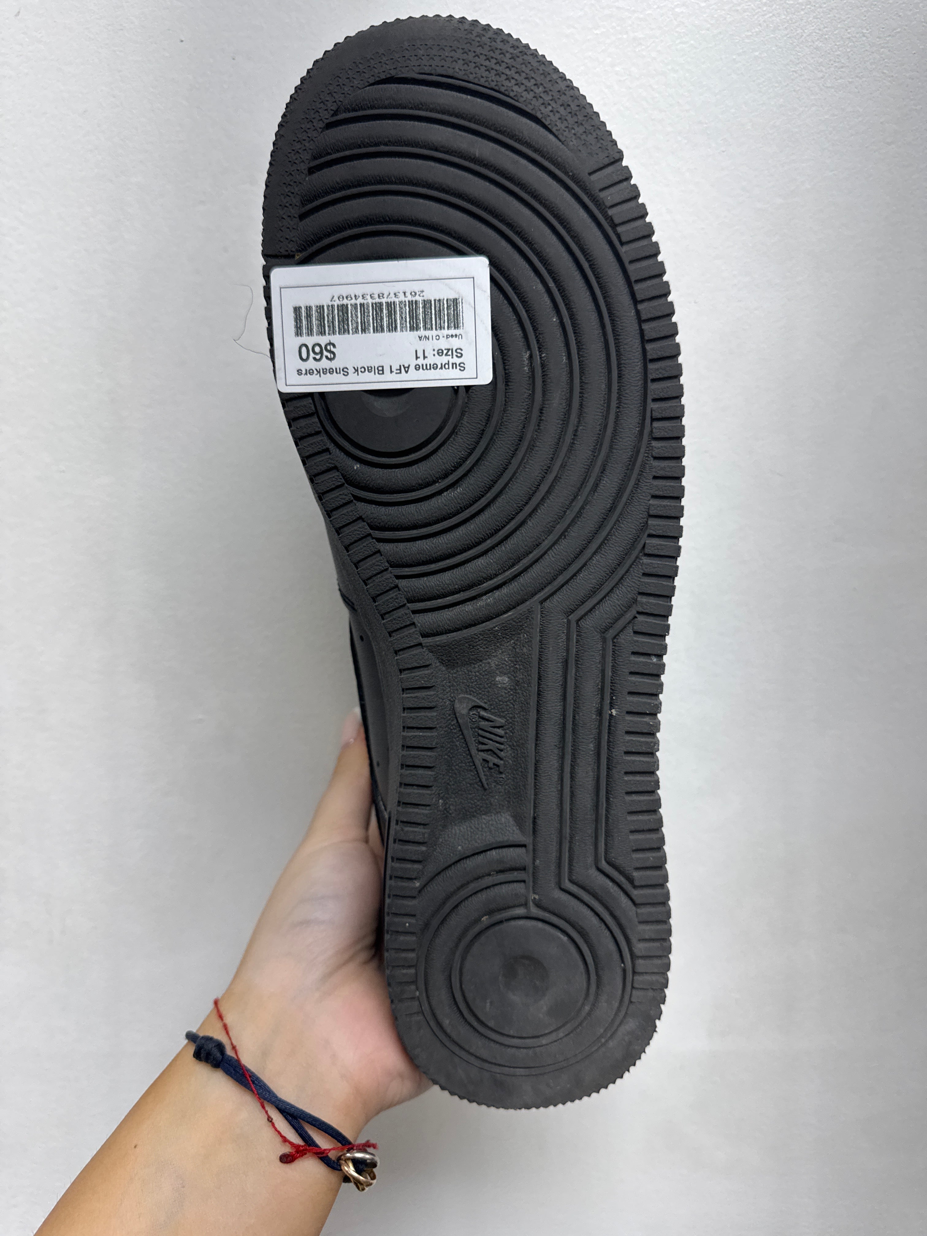 Supreme AF1 Black Sneakers