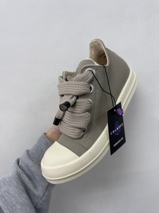 Rick Owens DRKSHDWS Jumbo Lace Low Top Dirty Pearl Milk