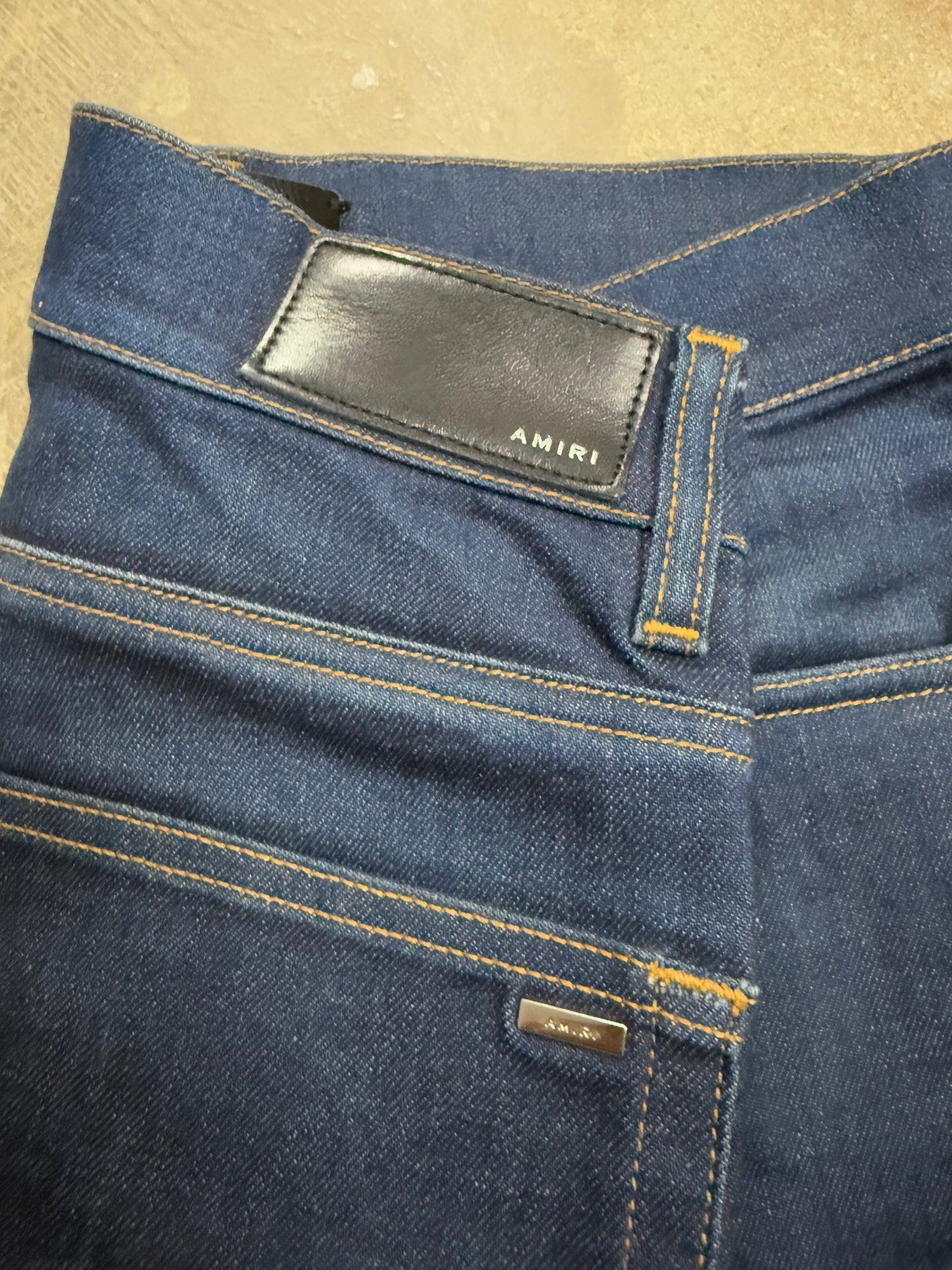 Amiri Jeans Navy Thrasher Used 32