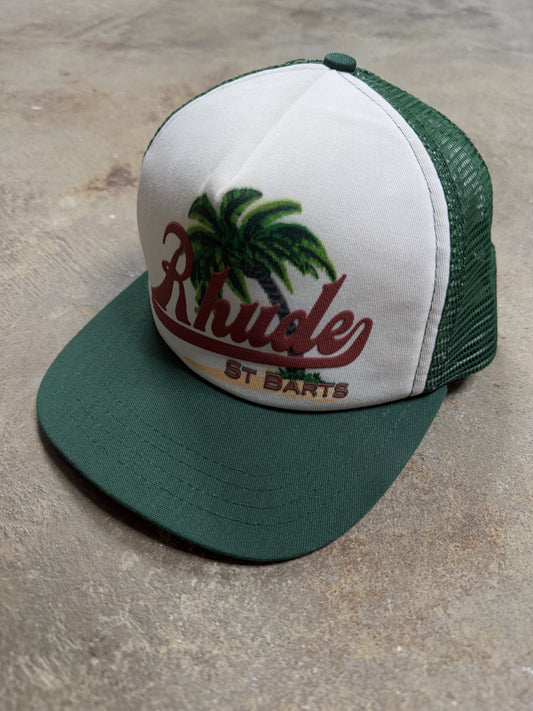 Rhude St Barths Trucker Green Used OSFM