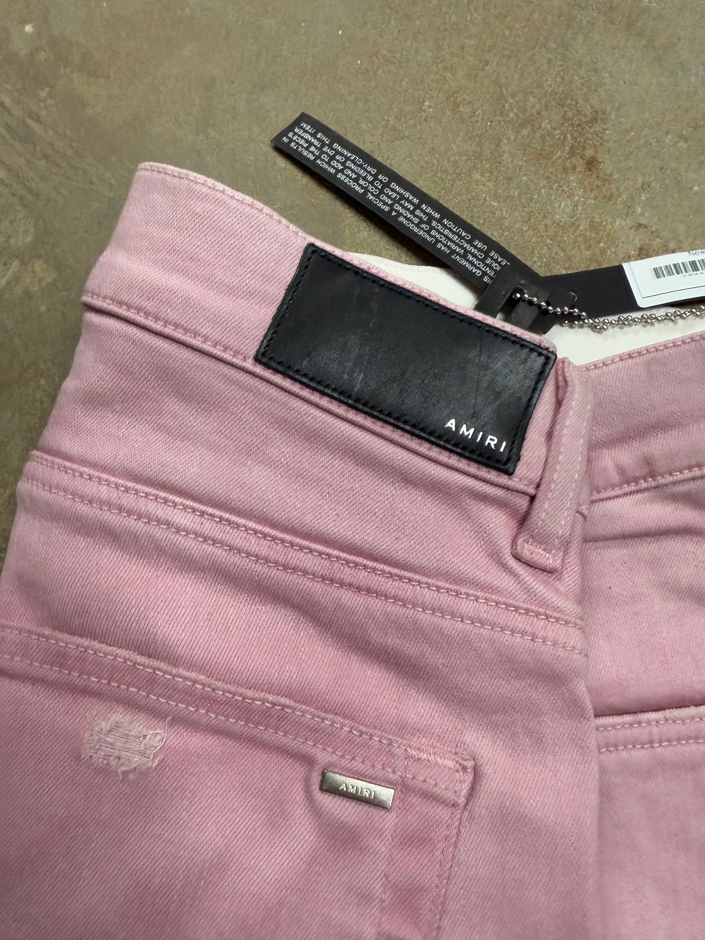 Amiri Jeans MX1 Pink Pink Patch New 32 With Tags