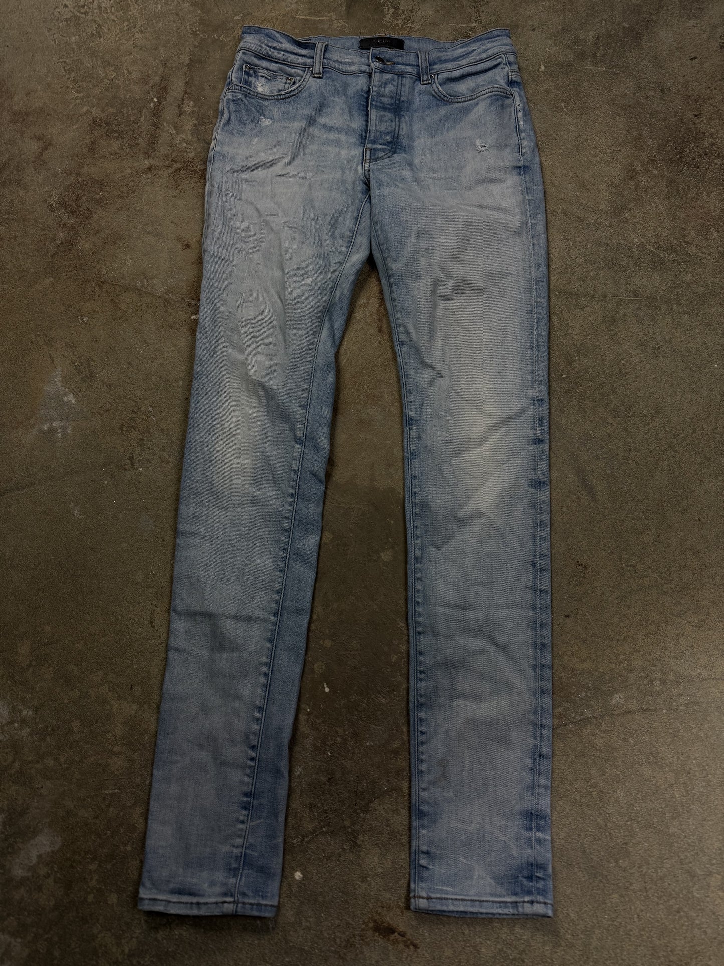 Amiri Plain Thrasher Light Wash Used 30