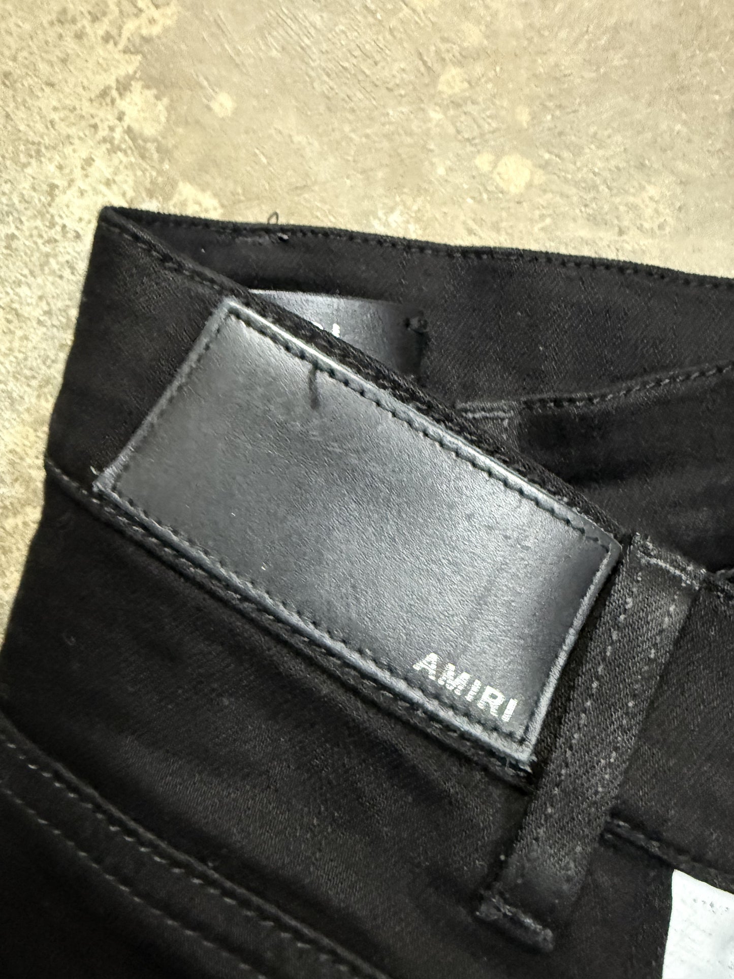 Amiri Jeans Black White Stripe Used 30