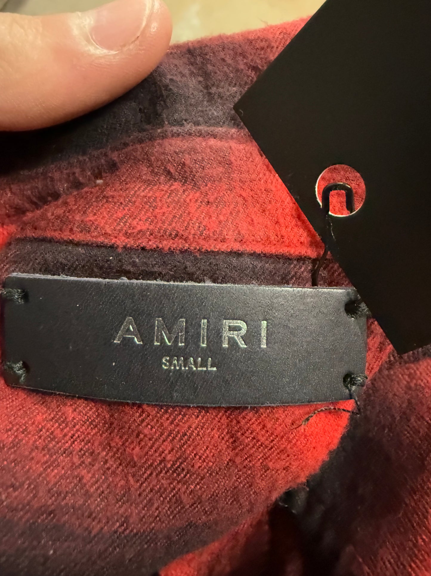 Amiri Flannel Red Black Used Small