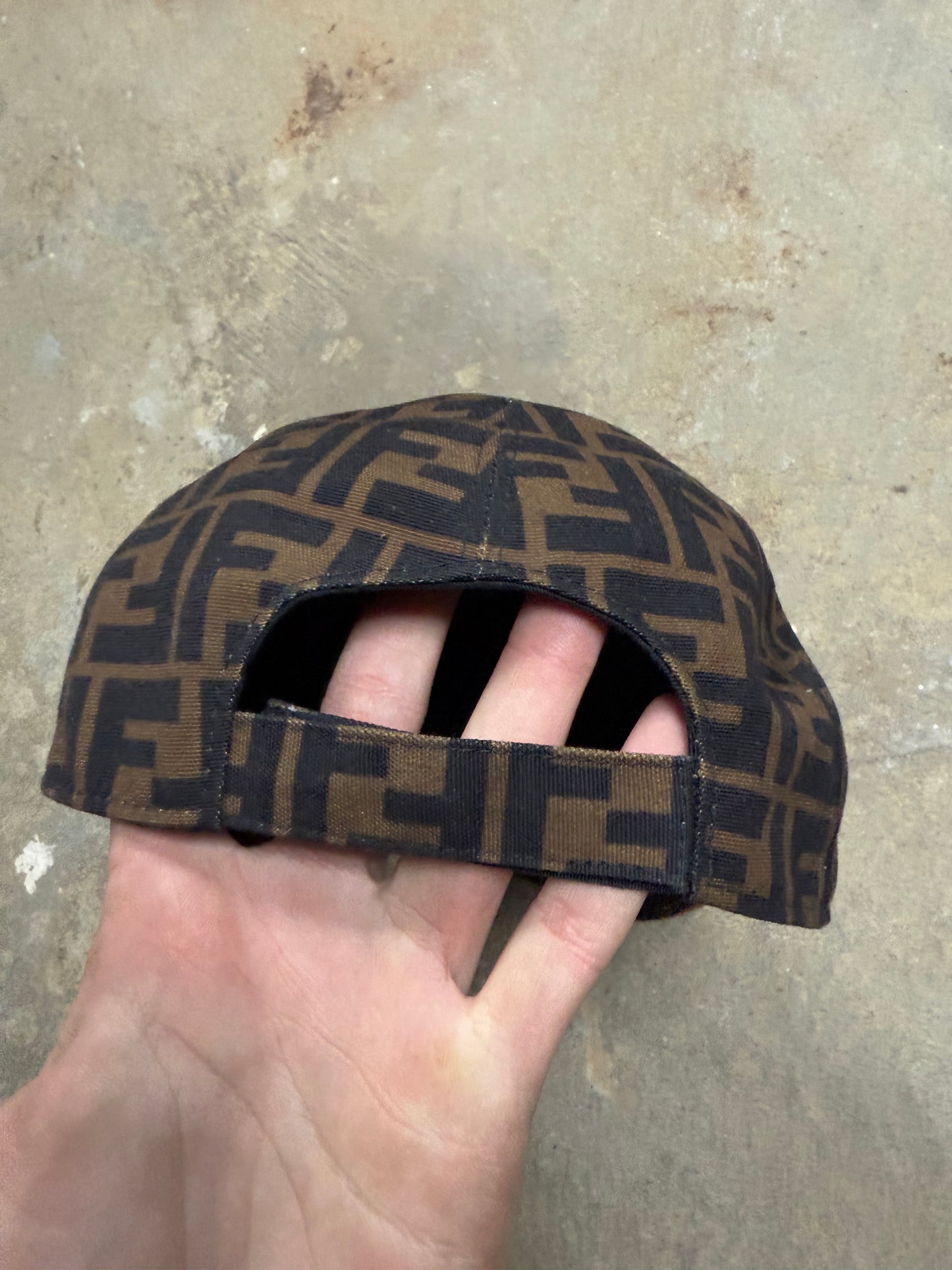 Fendi Brown Mono Hat Used OSFM