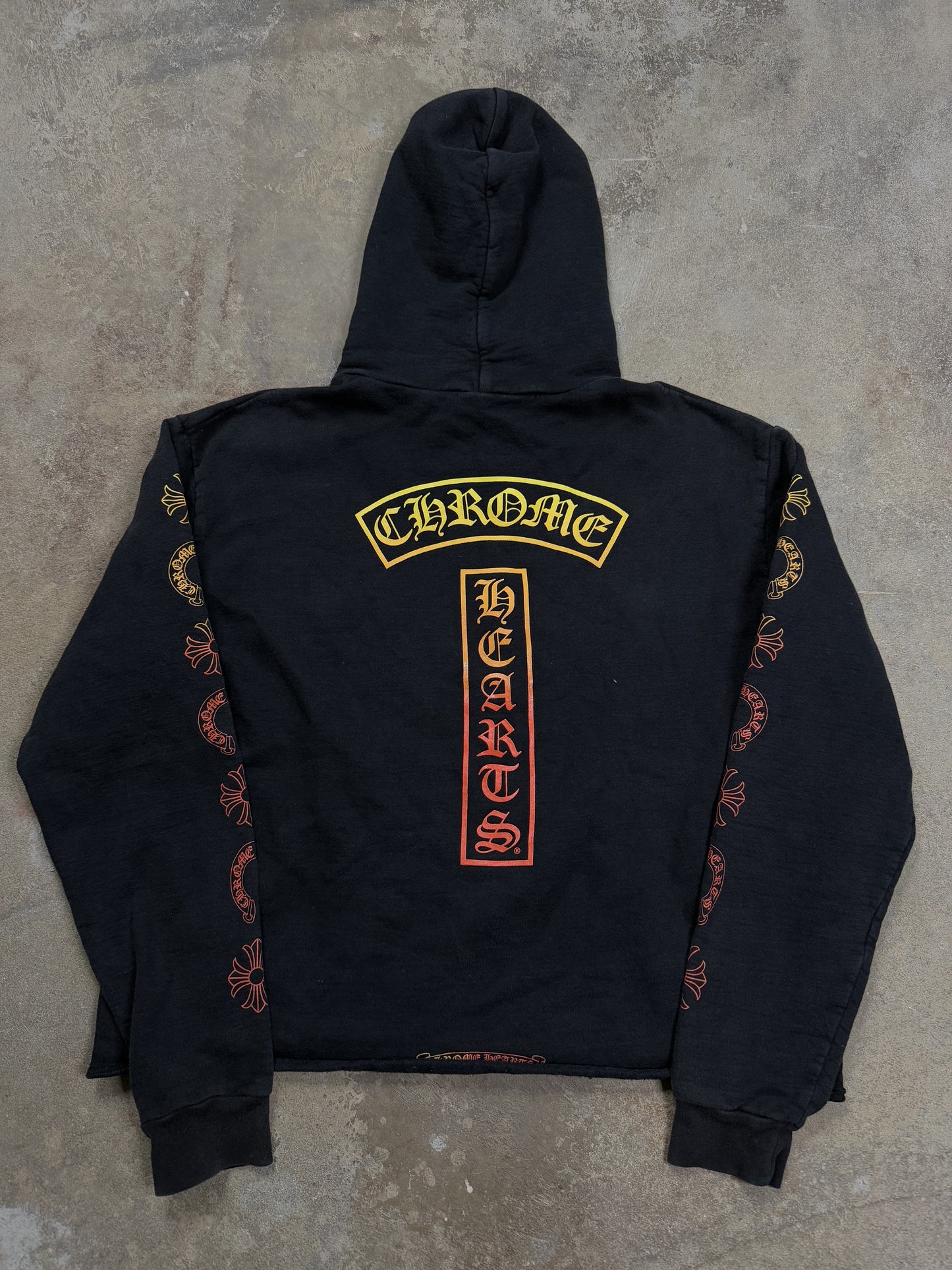 Chrome Hearts Graident Hoodie Black Used Small