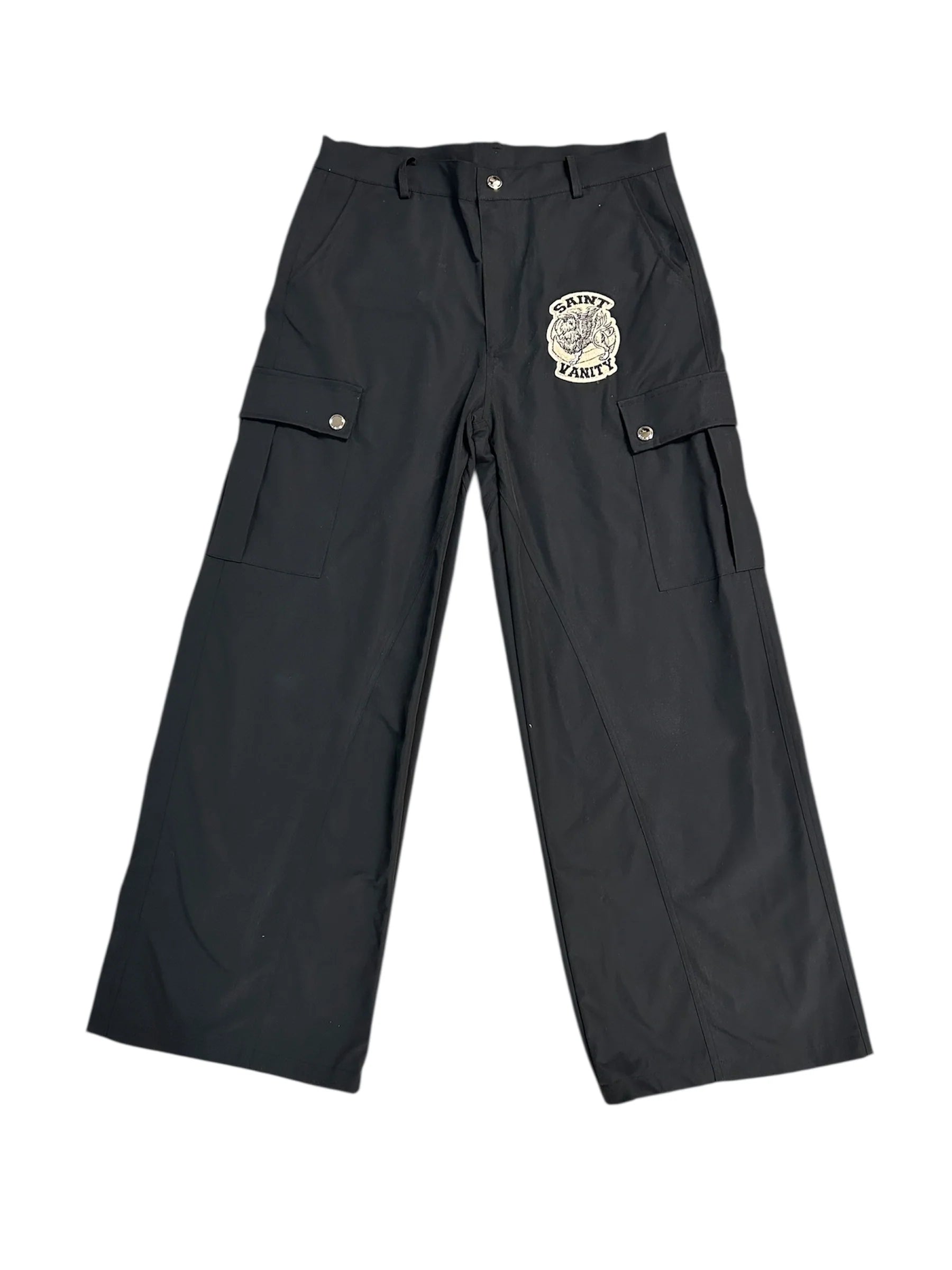 Saint Vanity 'Cargo' Black Nylon Pants
