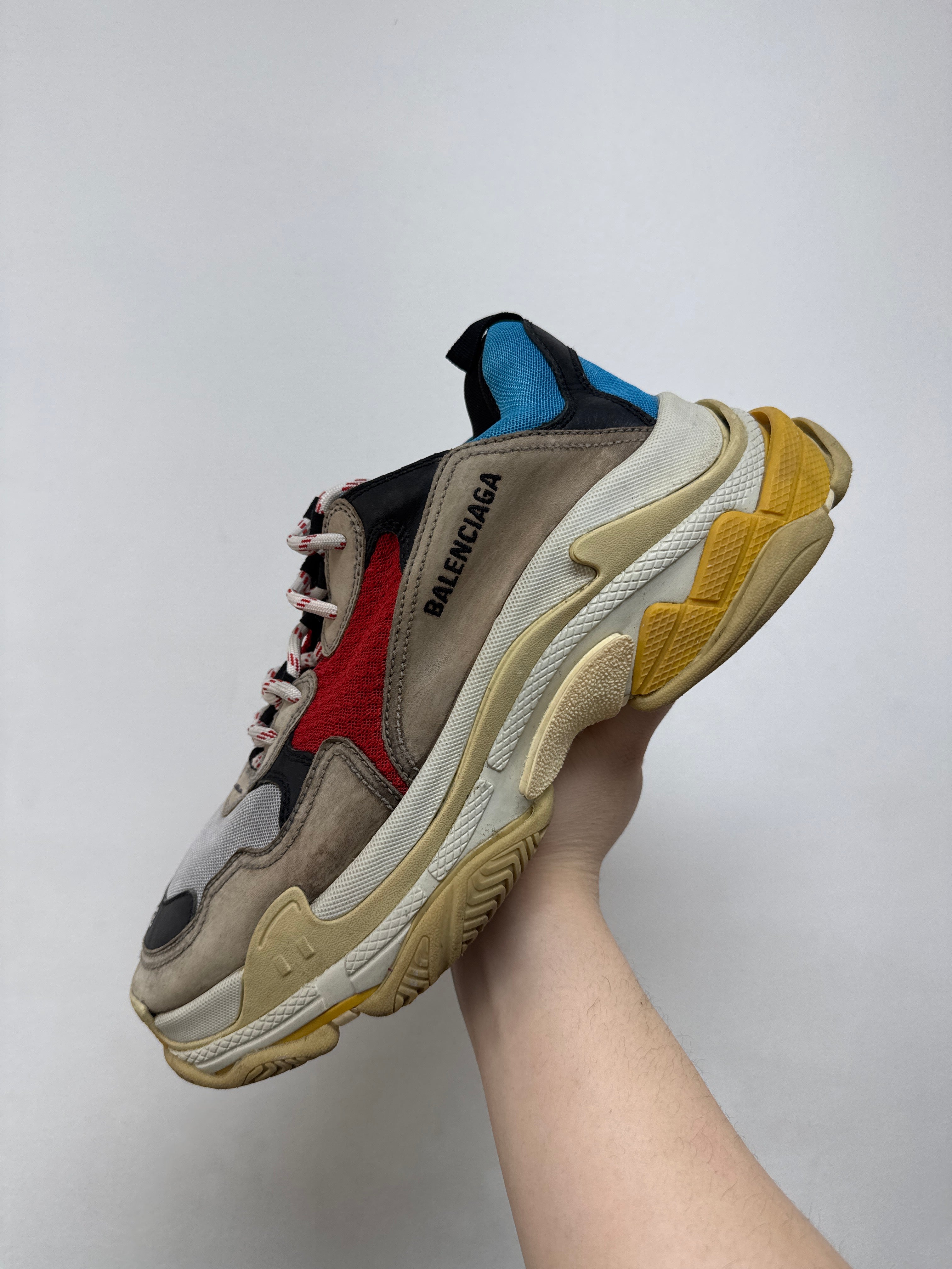 Balenciaga Multi Color Triple S Sneakers