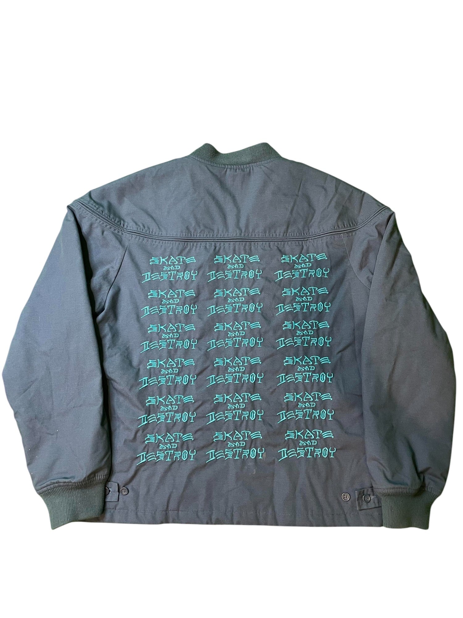 Supreme Thrasher Blue & Grey Bomber Jacket
