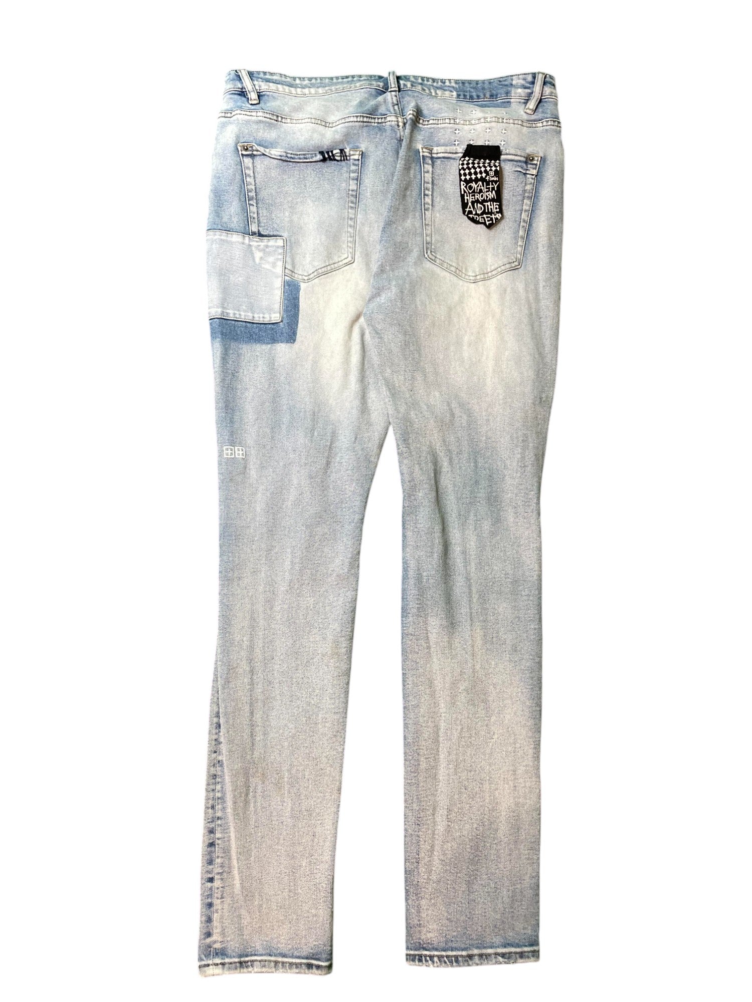 Kusbi Patched Blue Jeans