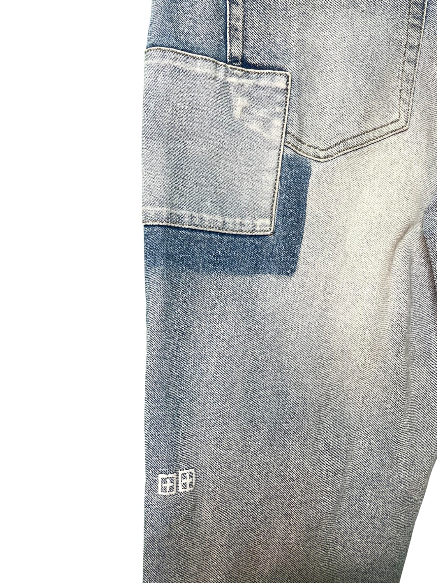 Kusbi Patched Blue Jeans