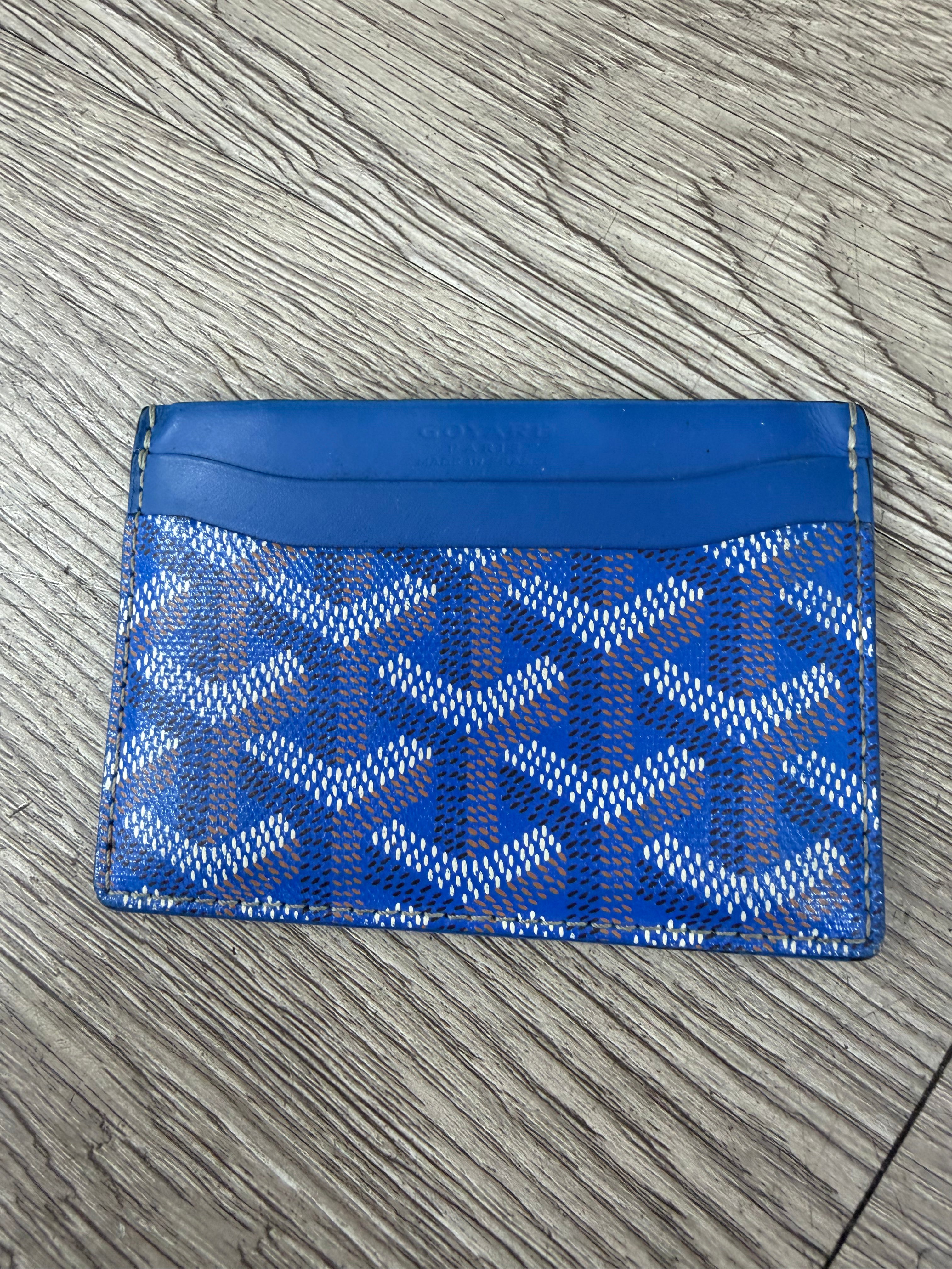 Goyard Blue Card Holder Wallet