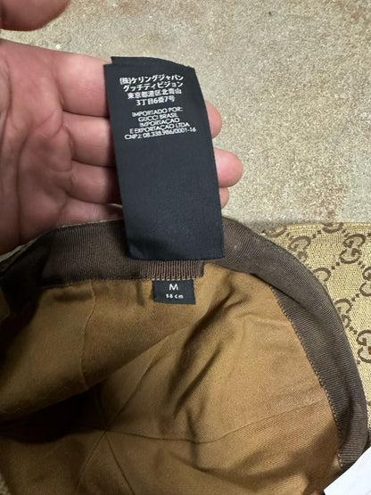 Gucci Patch Hat Brown Mono Used Medium