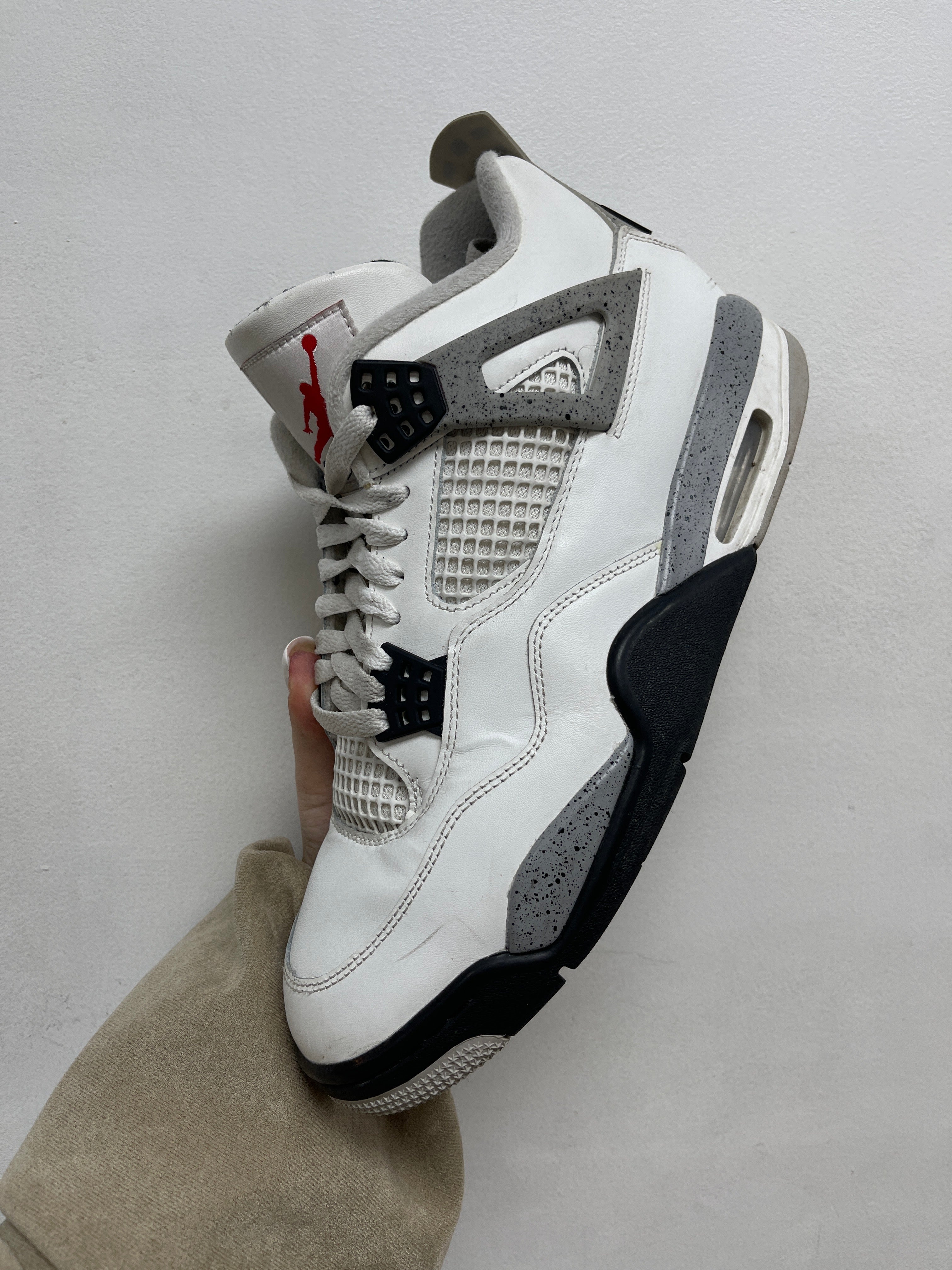 Nike 4 White Cement Sneakers