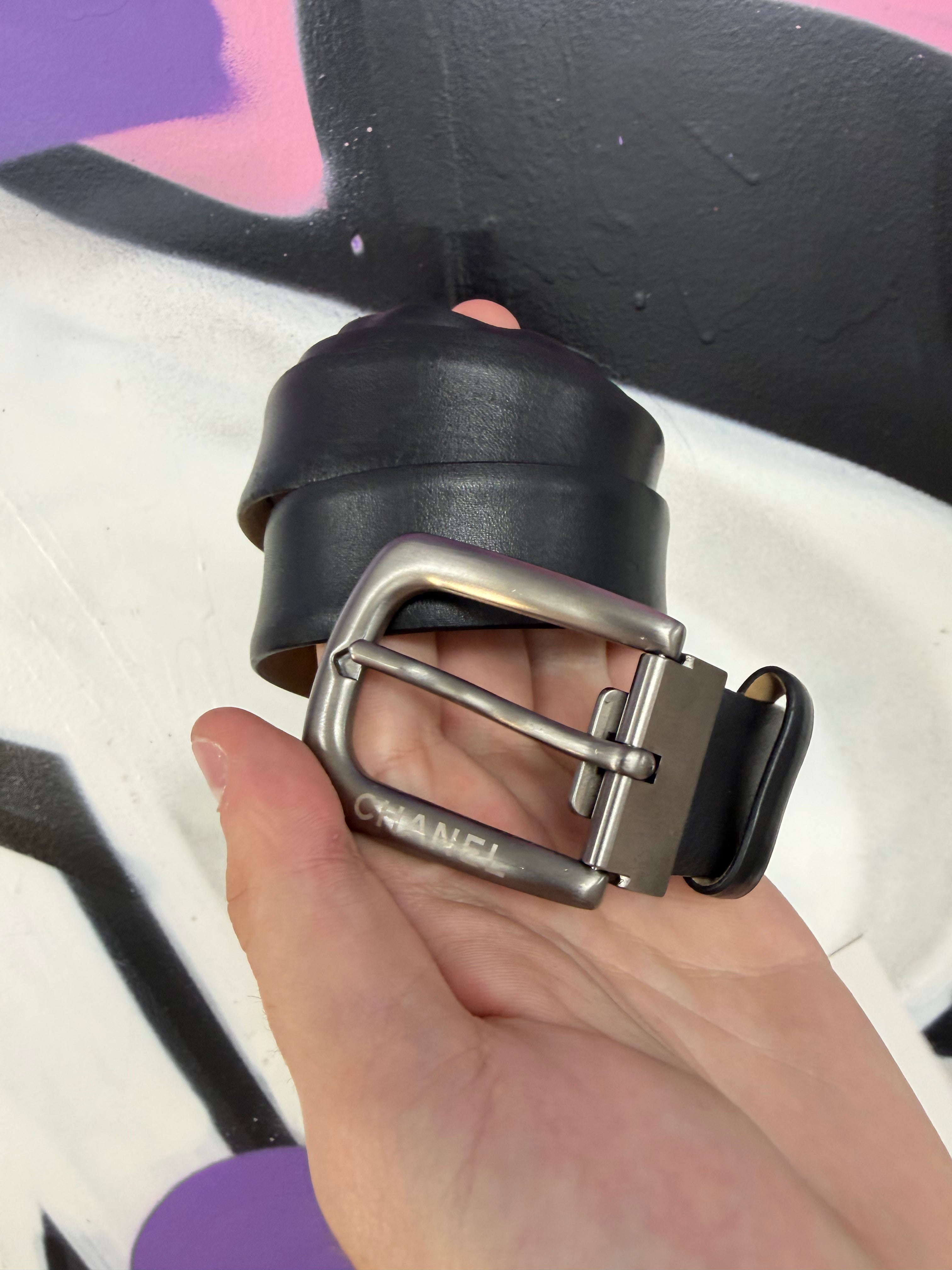 Chanel Black Uniform Belt