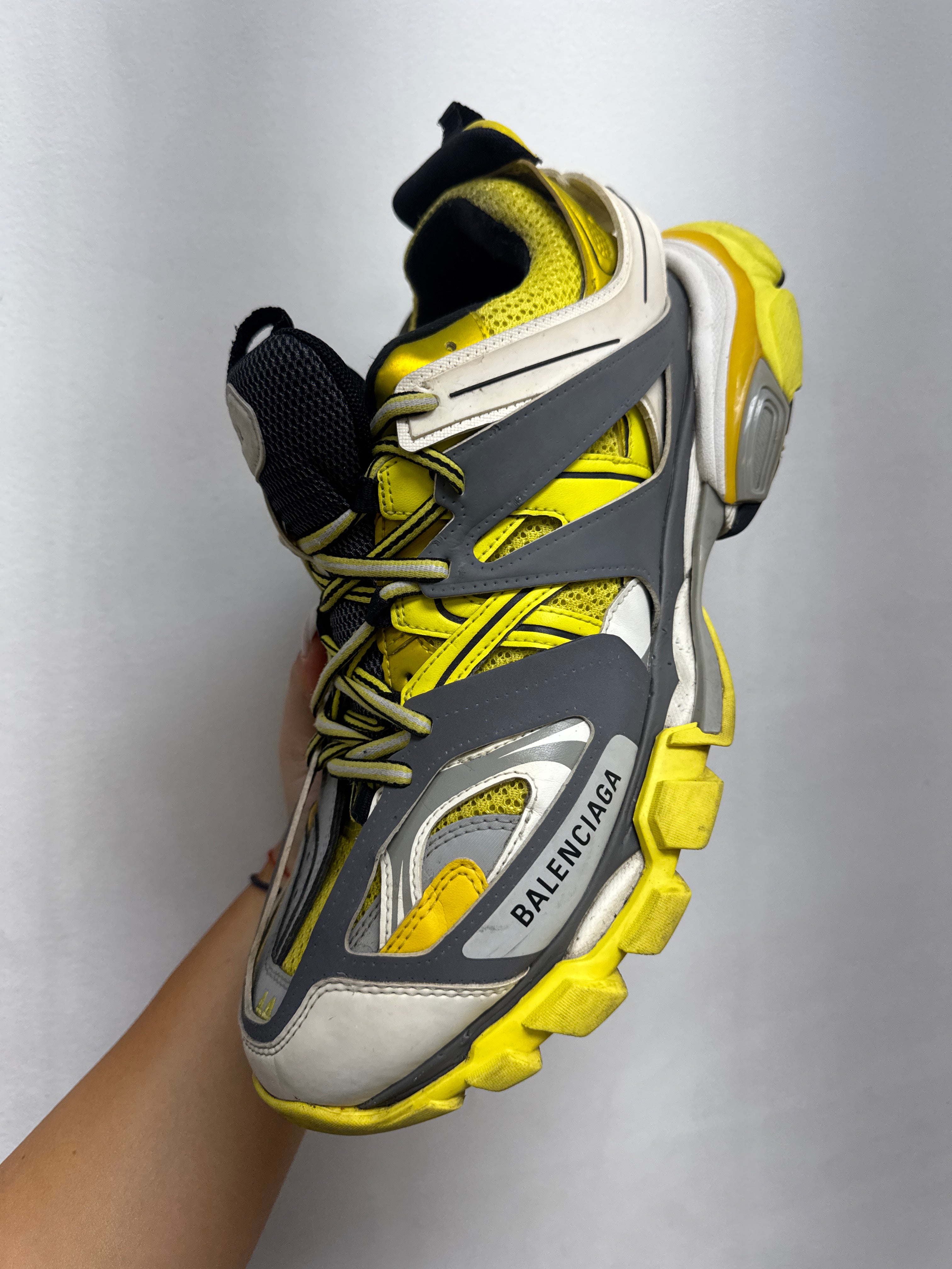 Balenciaga Yellow Grey Track Sneakers