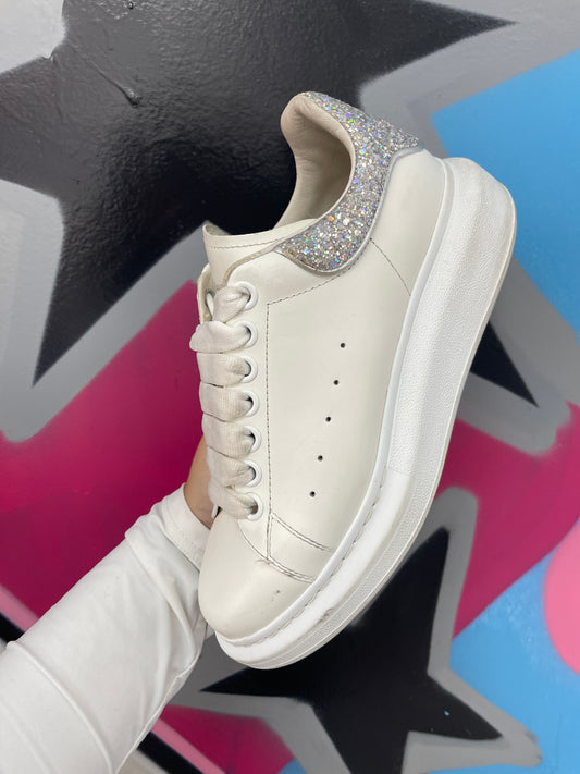 Alexander mcqueen White Crystal Sneakers