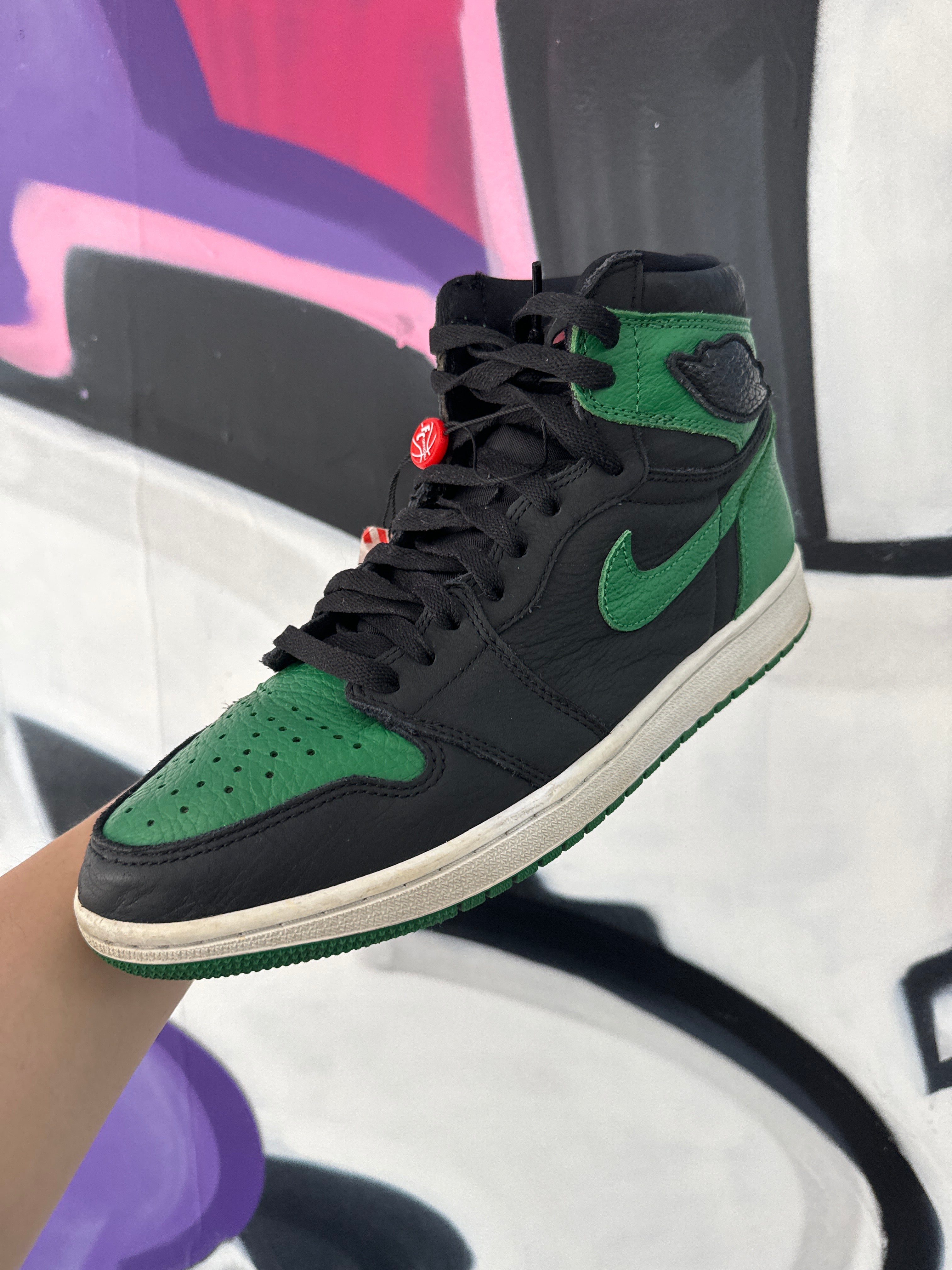 Jordan 1 Pine green  Used With Box