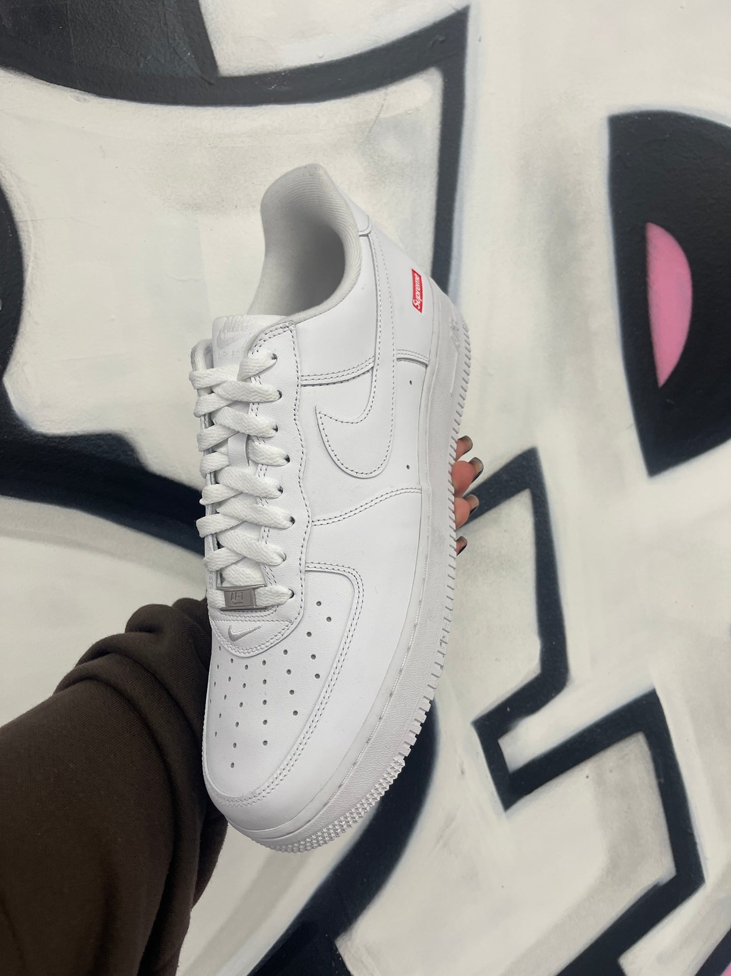 Supreme AF1 White New 11 With Box