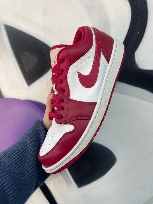 Nike Jordan 1 Low Cardinal Red Sneakers