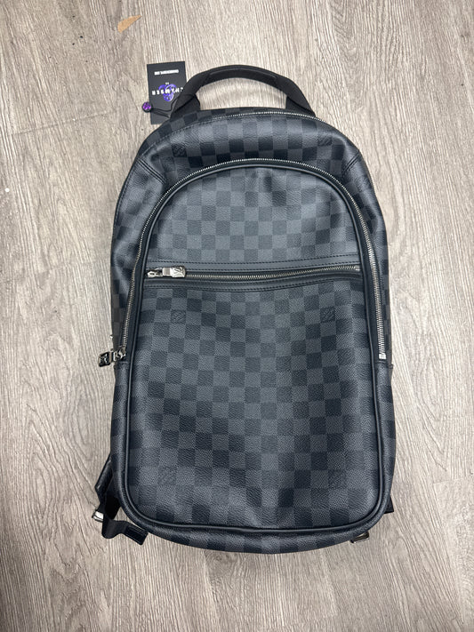 LV Black Damier Backpack Bag