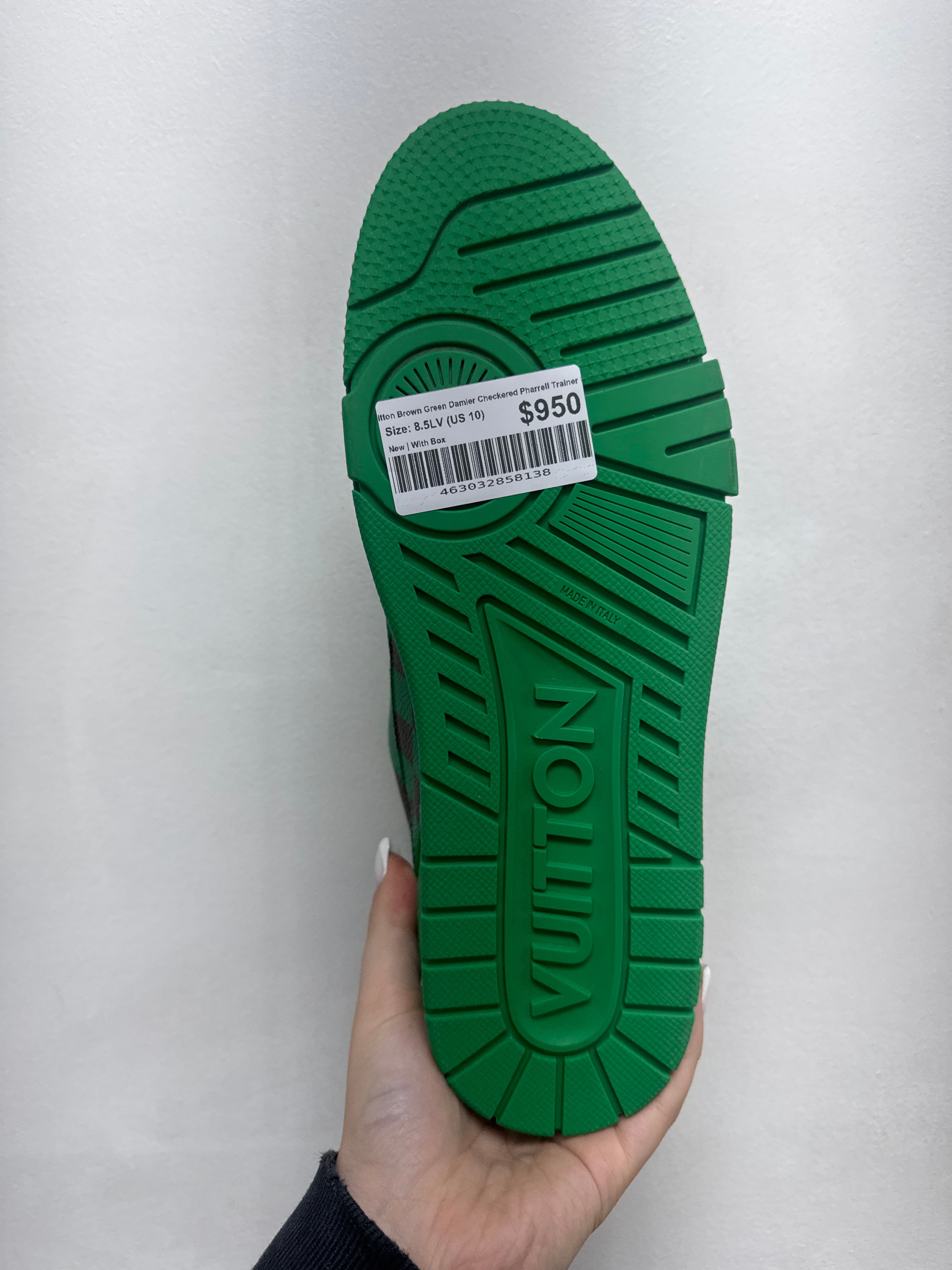 Louis Vuitton Brown Green Damier Checkered Pharrell Trainer Sneakers