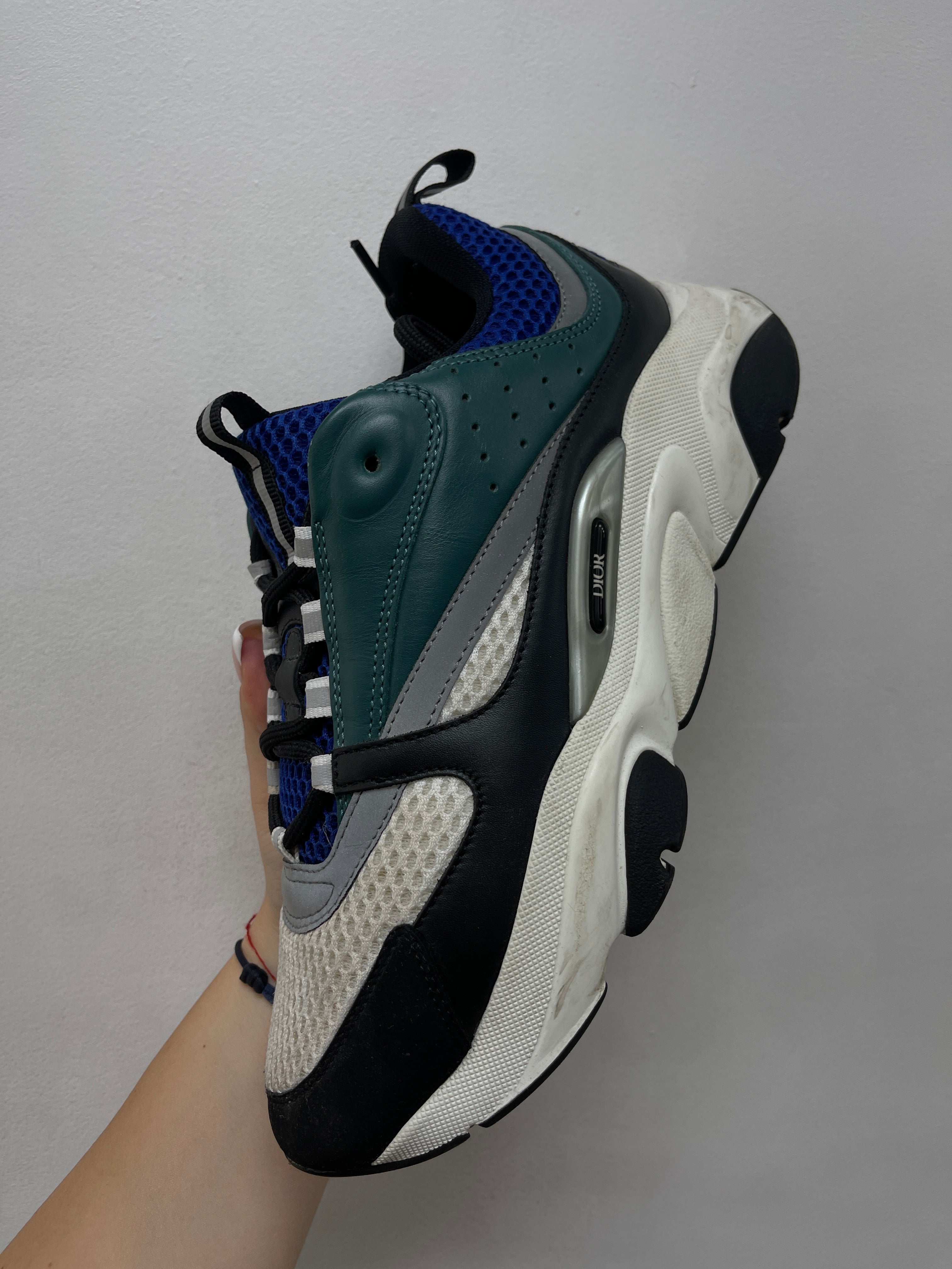 Dior B22 Navy Green Sneakers