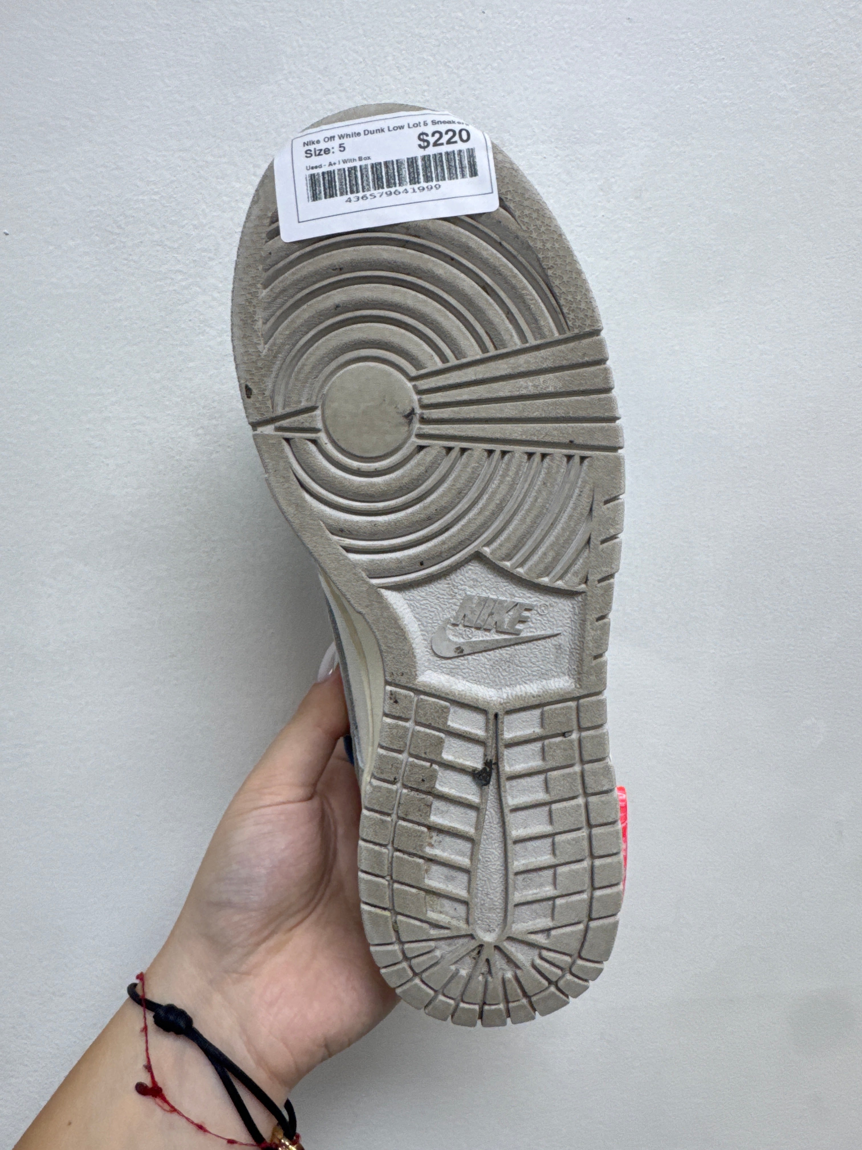 Nike Off White Dunk Low Lot 5 Sneakers