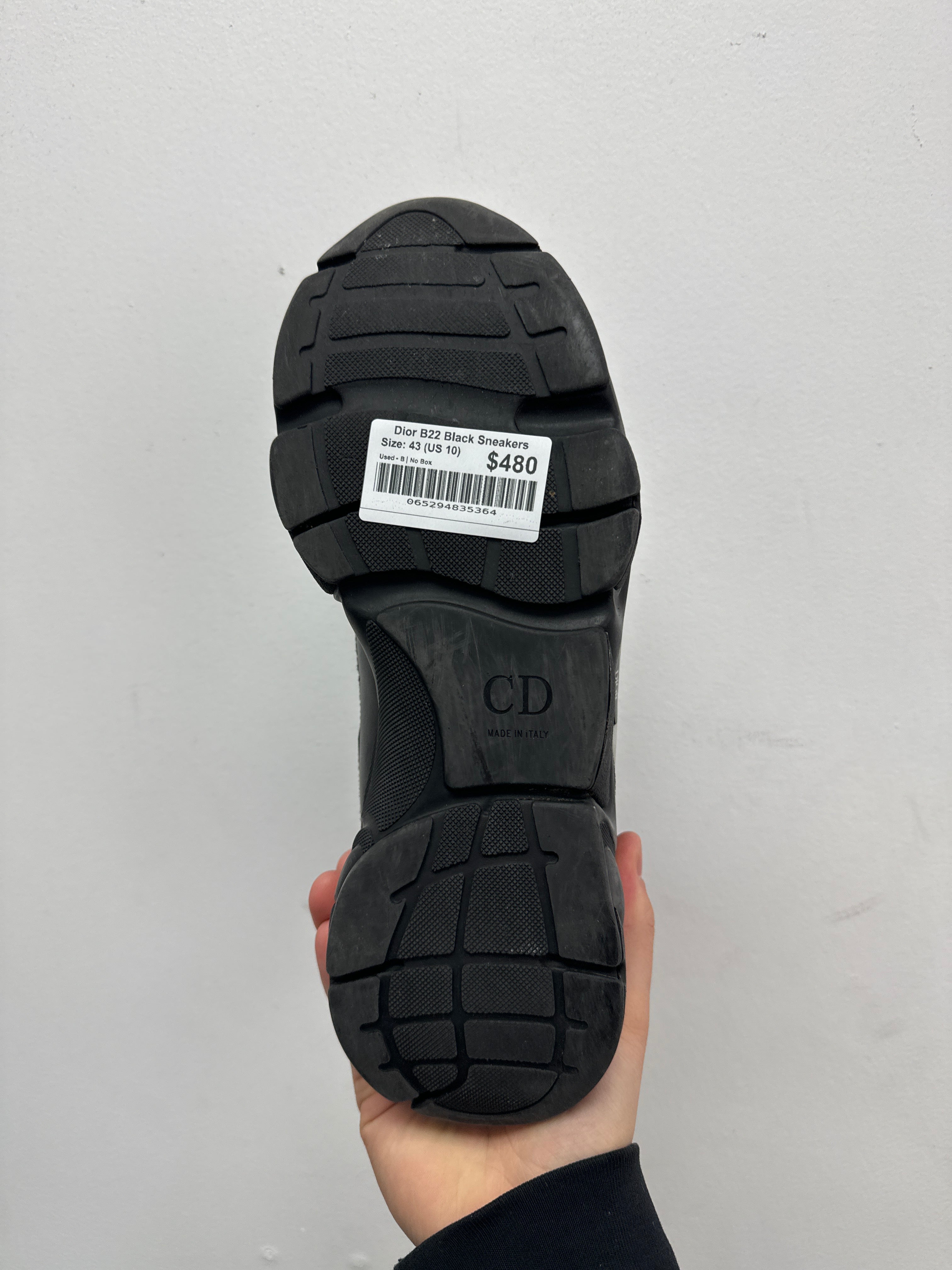 Dior B22 Black Sneakers