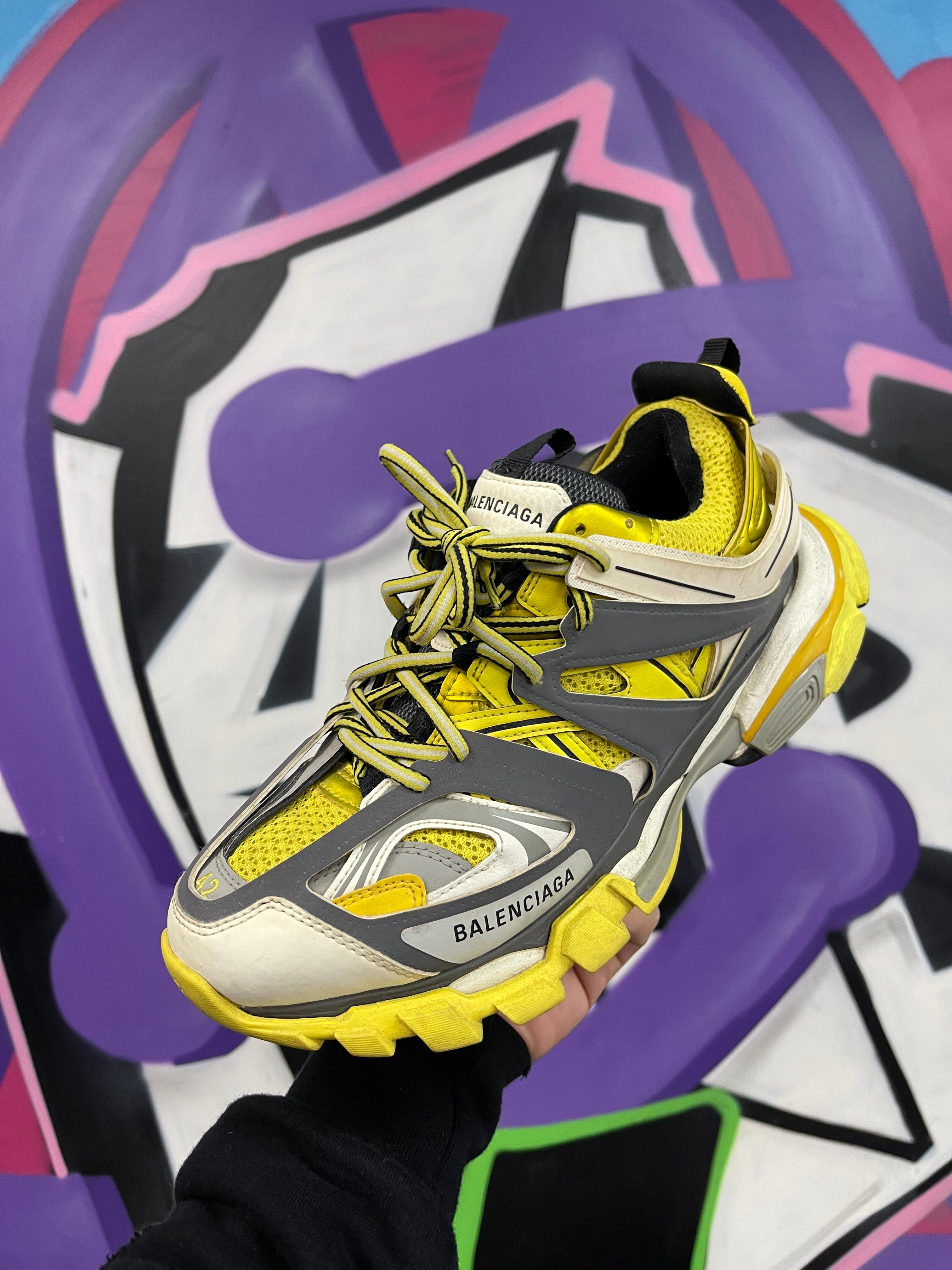 Balenciaga Yellow Track Sneakers