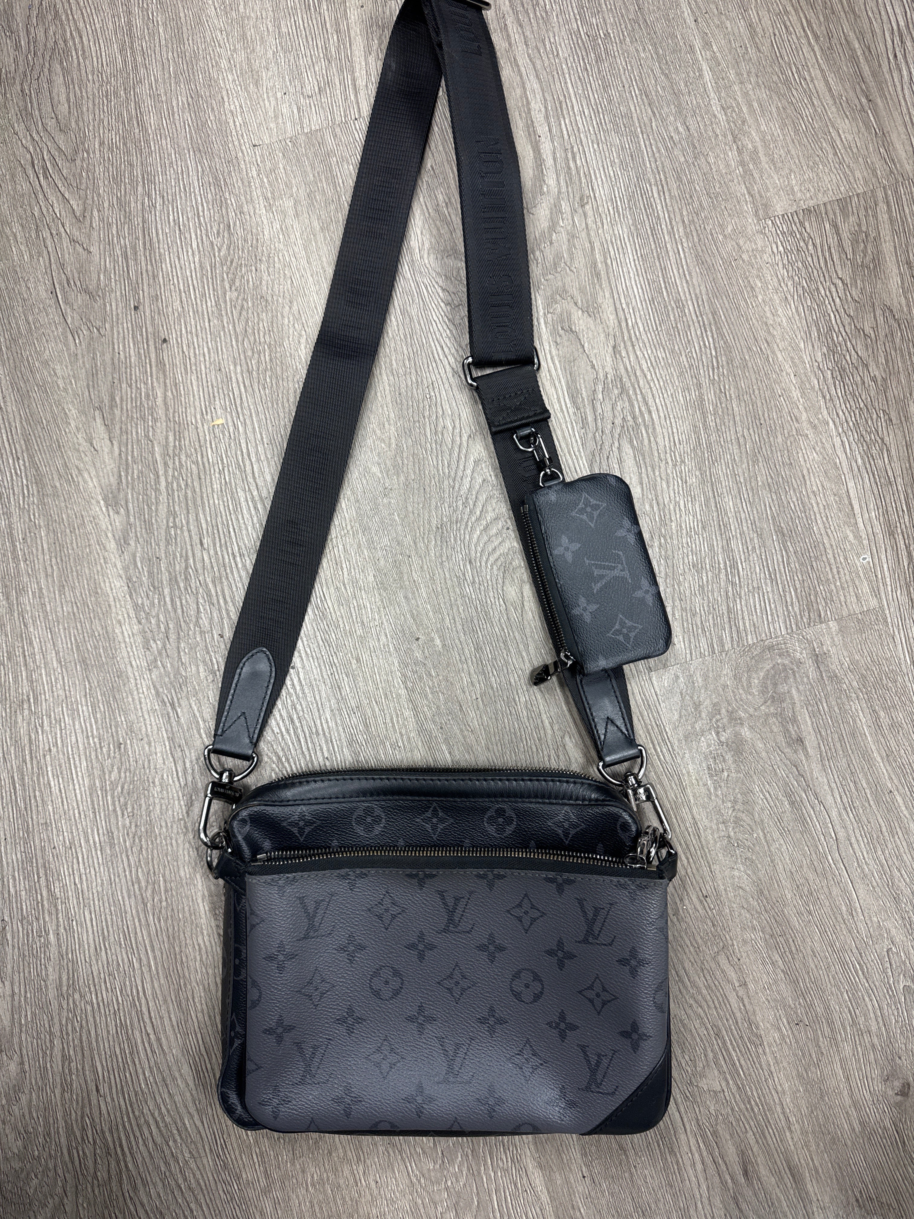 Louis Vuitton Black Monogram Trio Bag